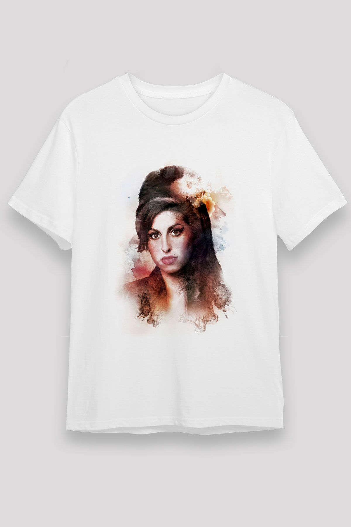 Amy Winehouse Beyaz Unisex Tişört T-Shirt - TişörtFabrikası