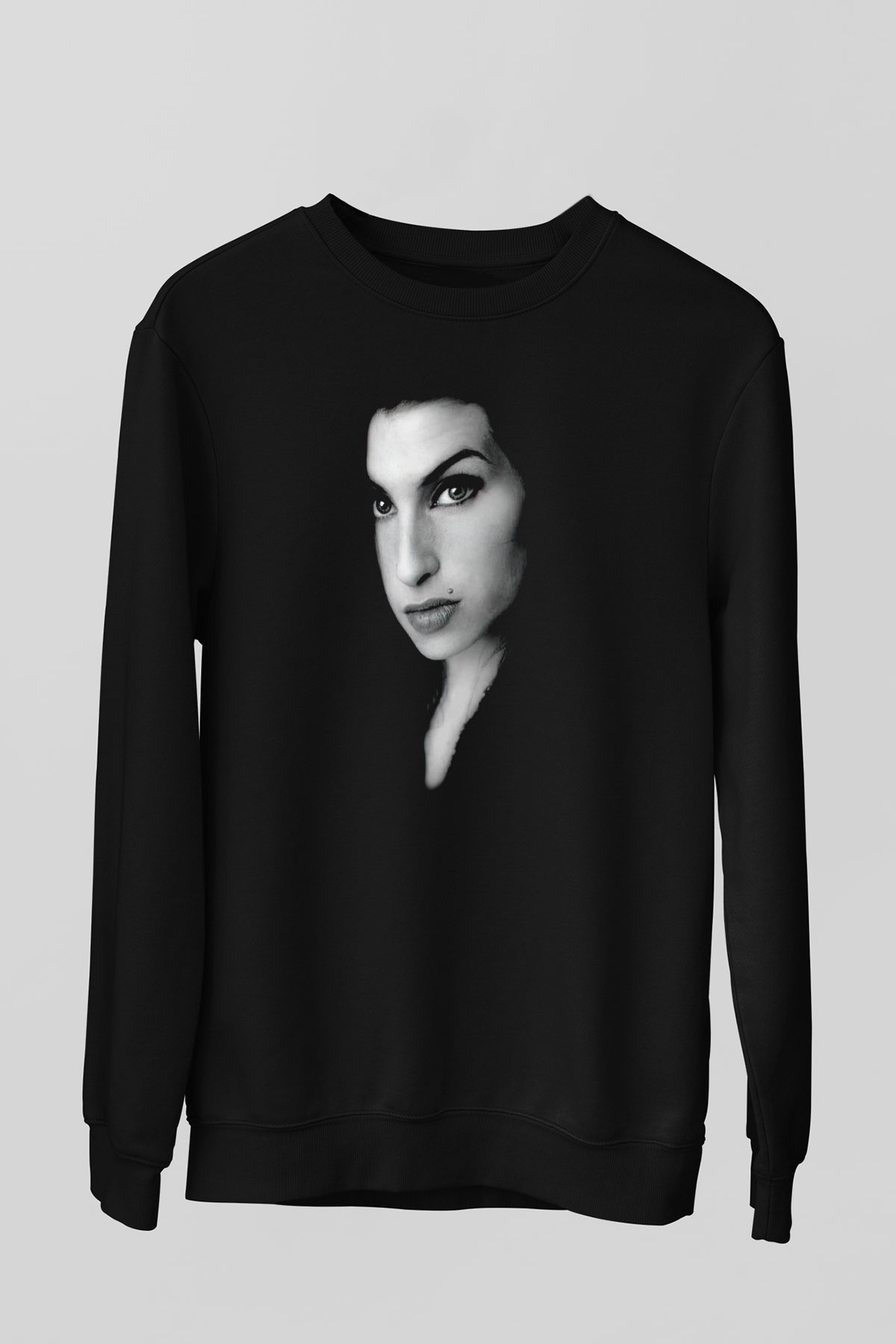 Amy Winehouse Siyah Unisex Sweatshirt