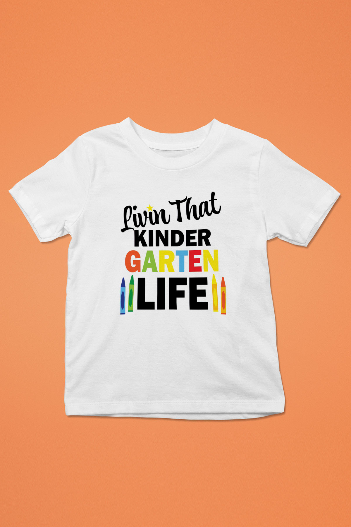 Ana okulu Beyaz Unisex Çocuk Tişört