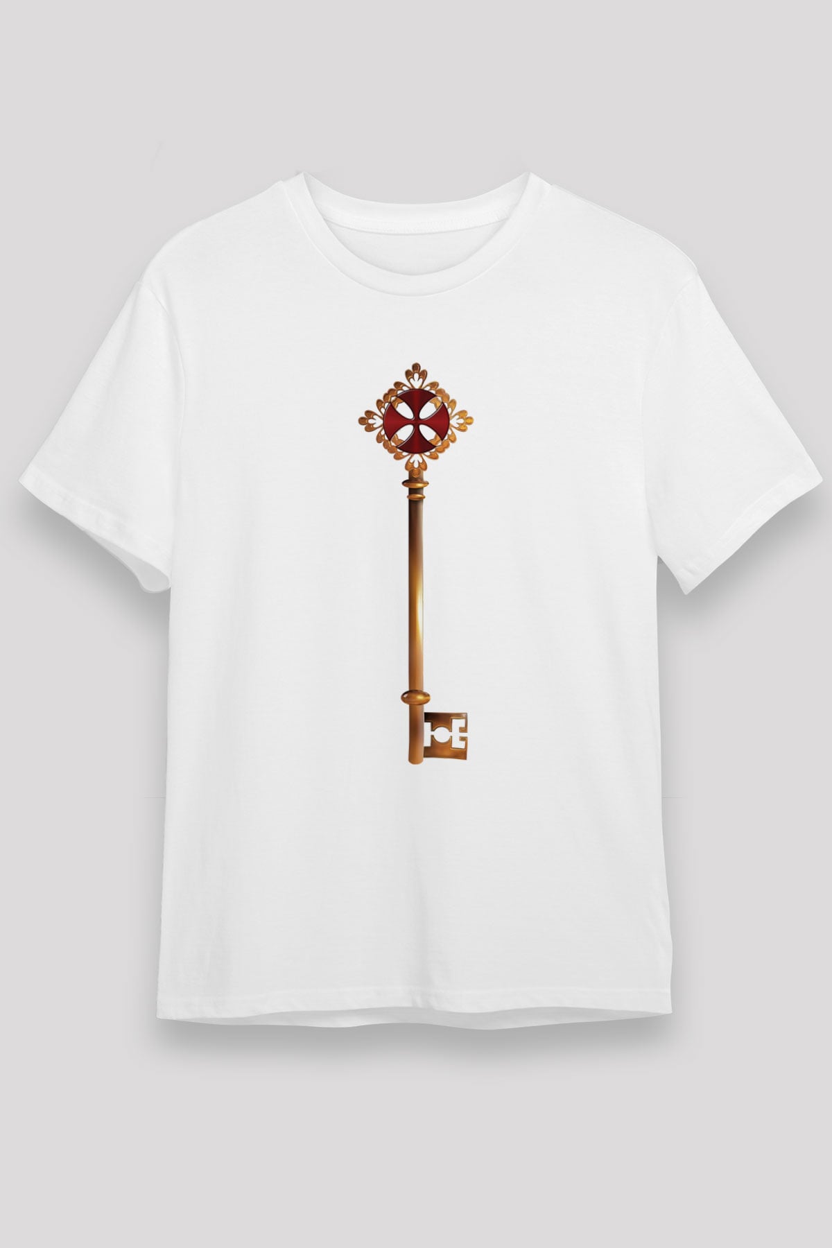 Anahtarcı Beyaz Unisex Tişört T-Shirt - TişörtFabrikası