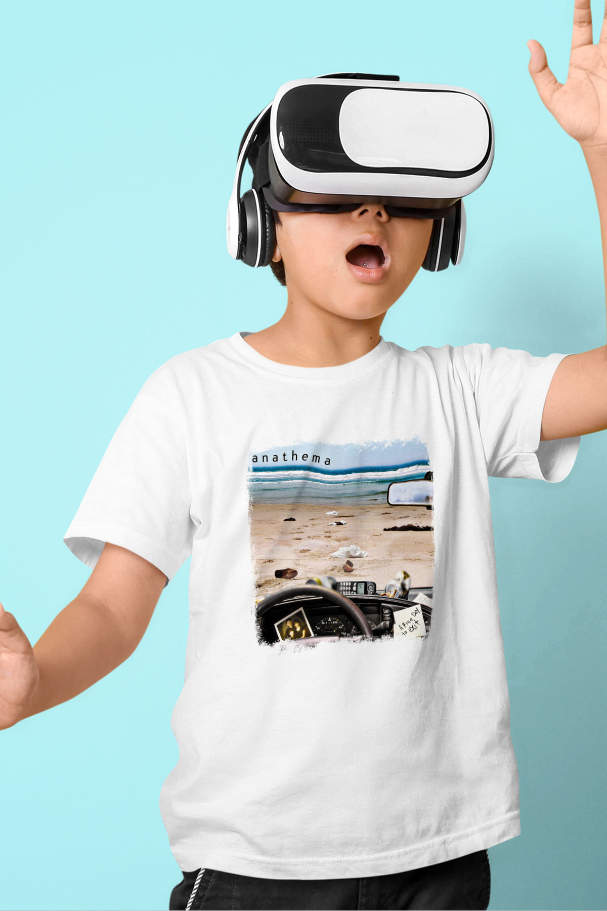 Anathema Baskılı Unisex Beyaz Çocuk Tişört