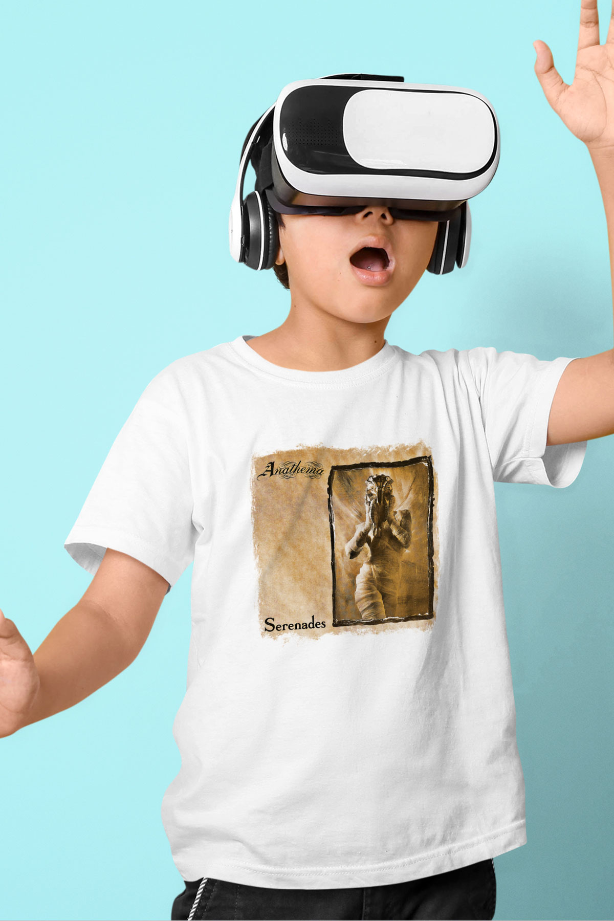 Anathema Baskılı Unisex Beyaz Çocuk Tişört