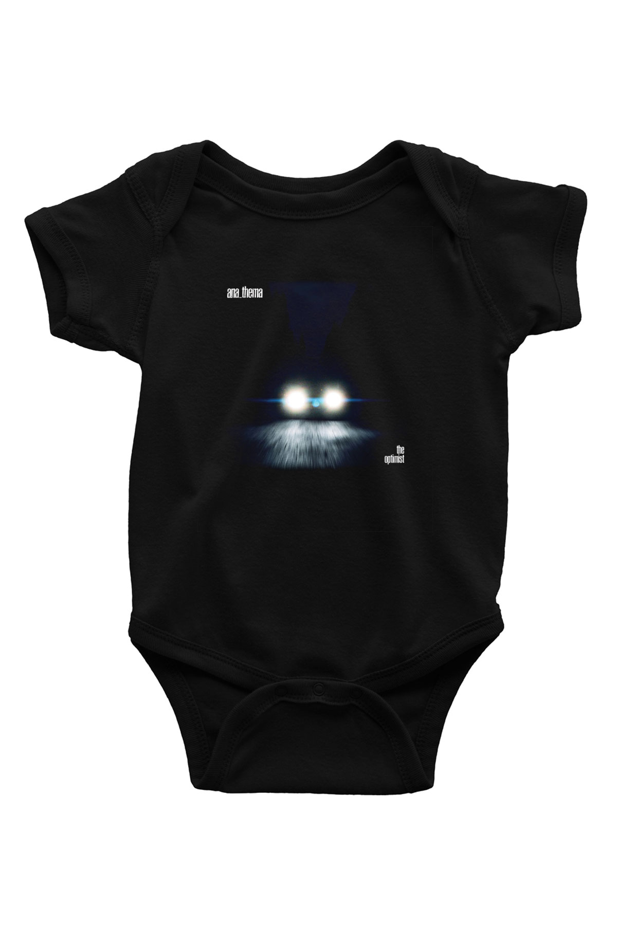 Anathema Baskılı Unisex Siyah Bebek Body - Zıbın