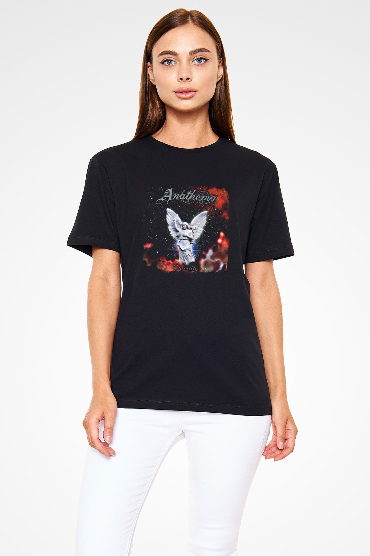 Anathema Baskılı Unisex Siyah Tişört