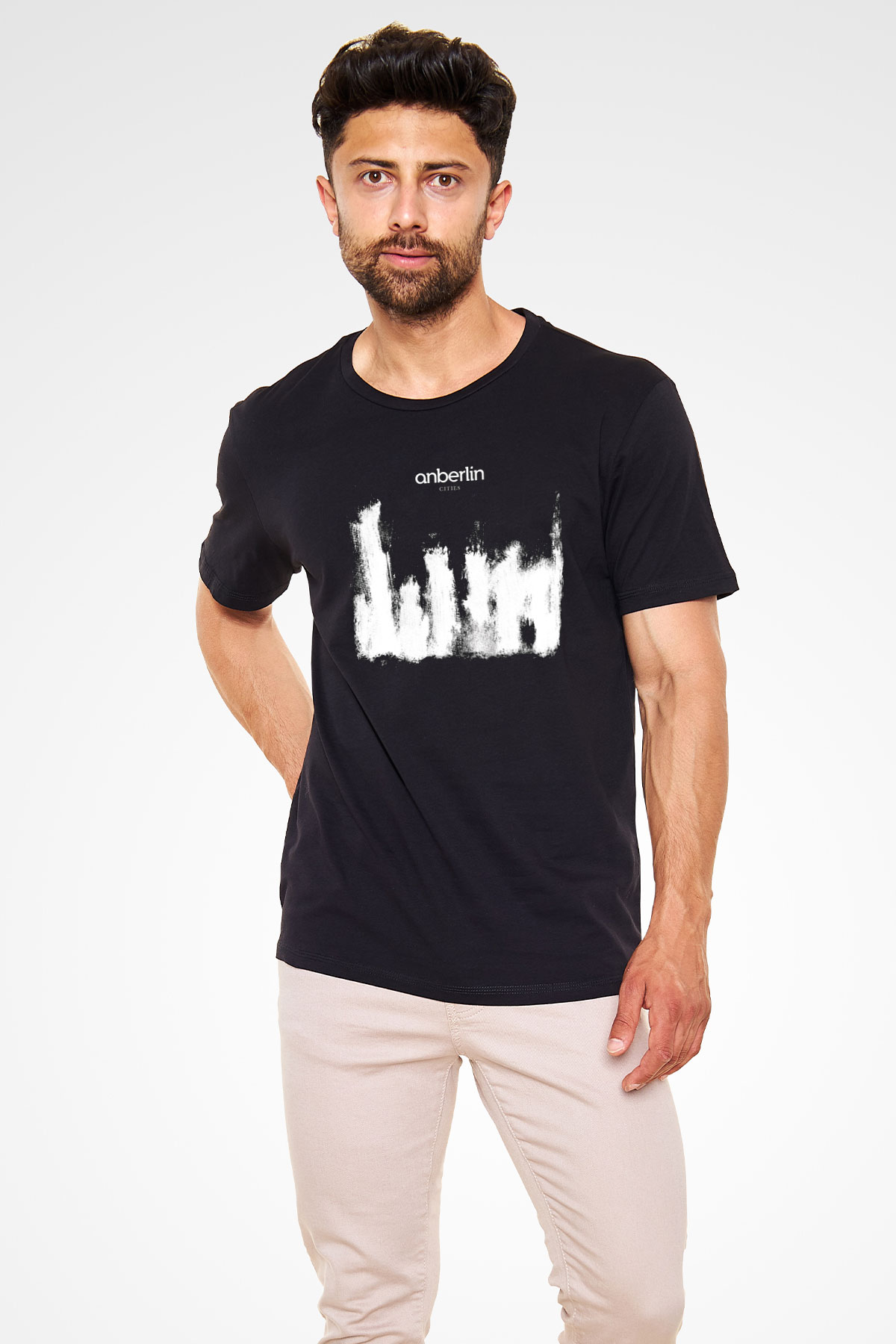 Anberlin Baskılı Unisex Siyah Tişört