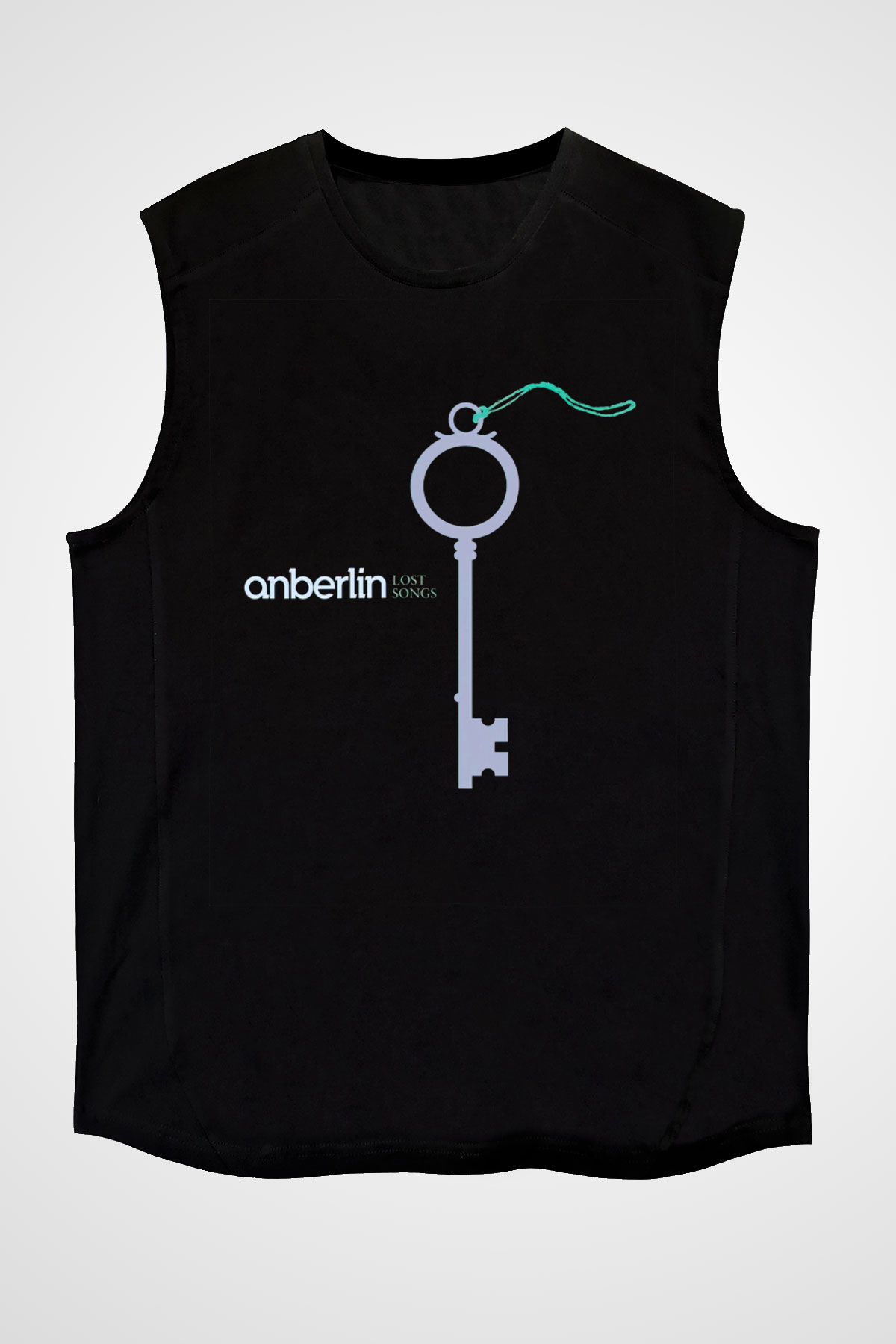 Anberlin Siyah Unisex Kolsuz Tişört