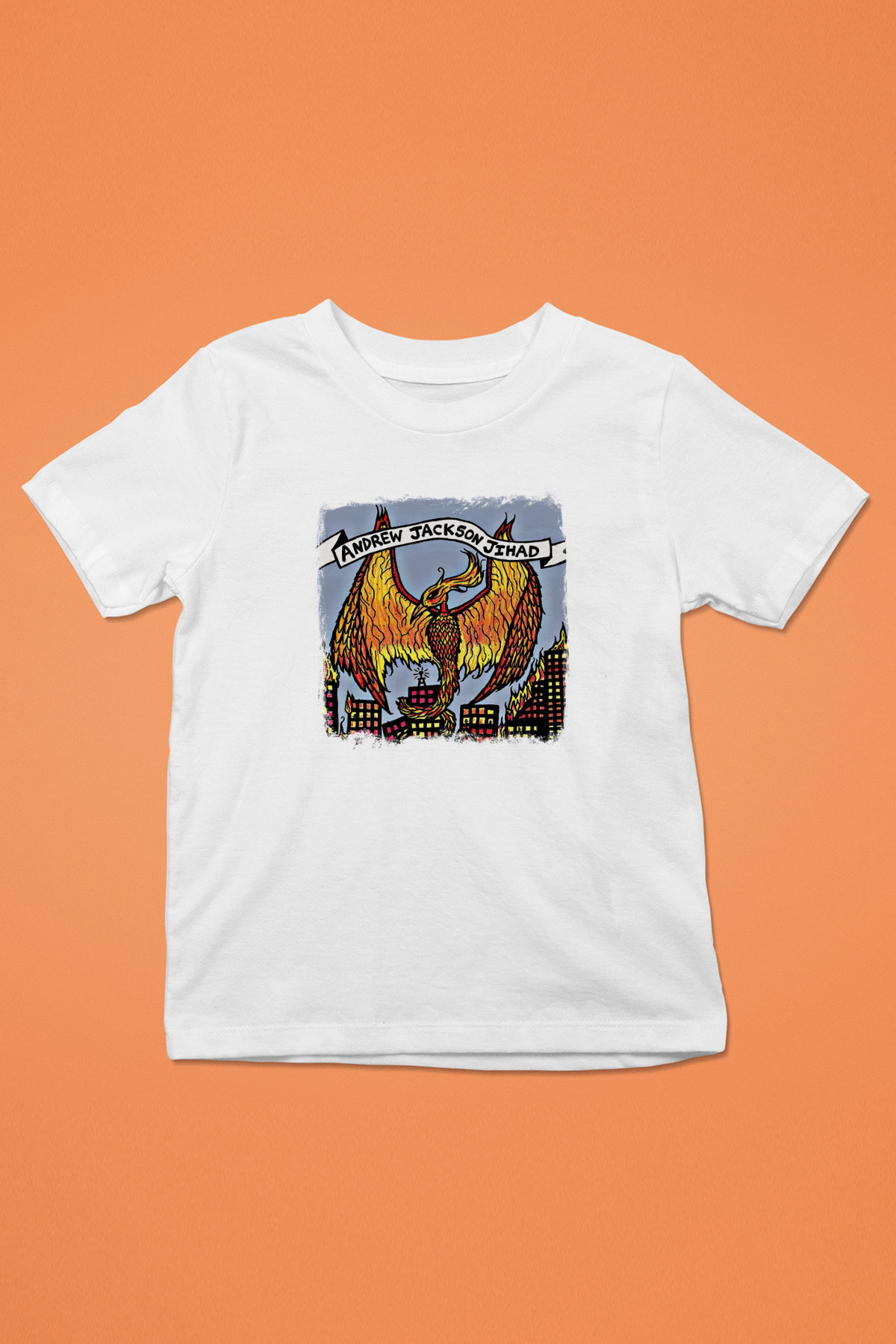 Andrew Jackson Jihad Baskılı Unisex Beyaz Çocuk Tişört