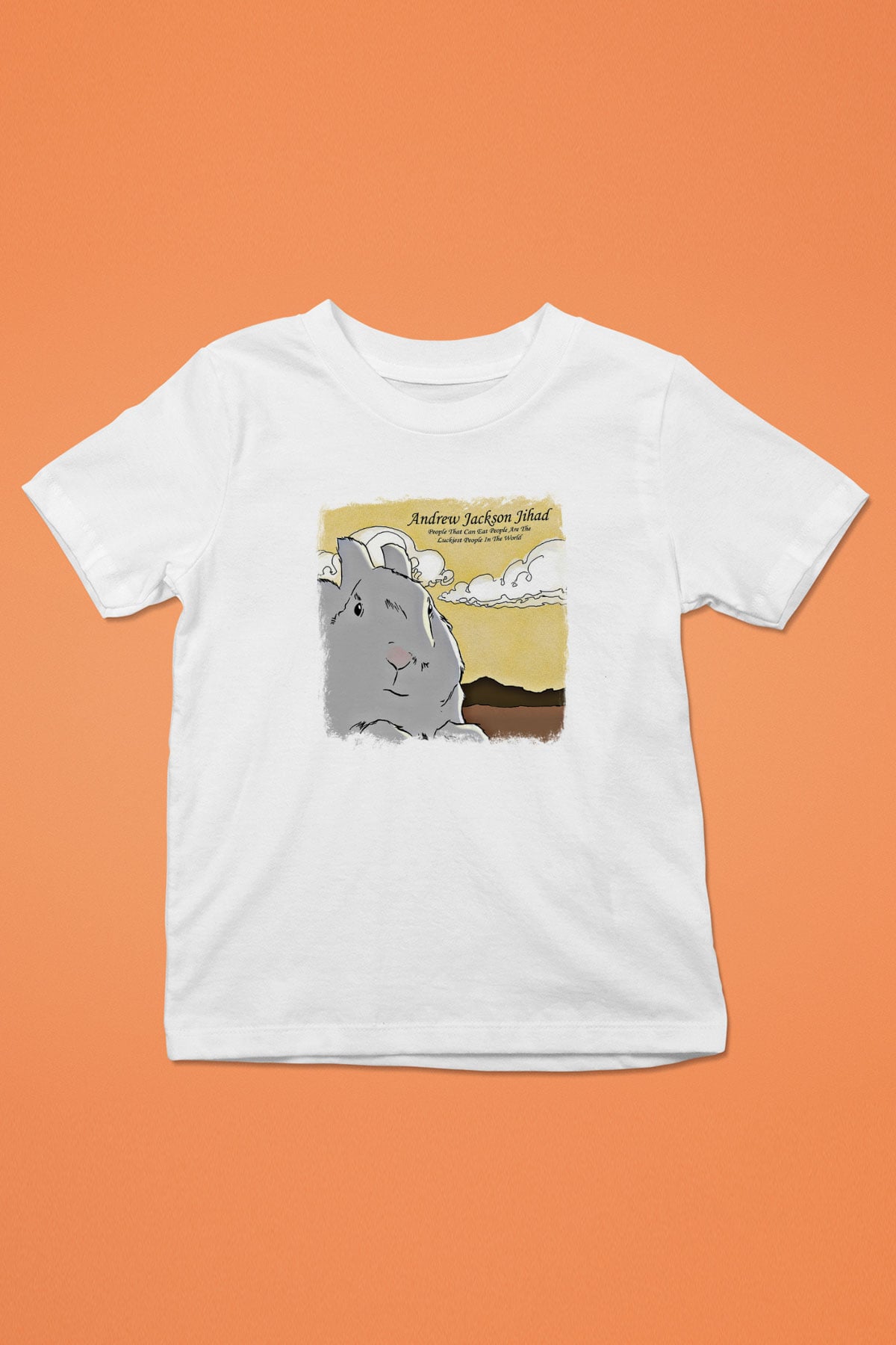 Andrew Jackson Jihad Baskılı Unisex Beyaz Çocuk Tişört
