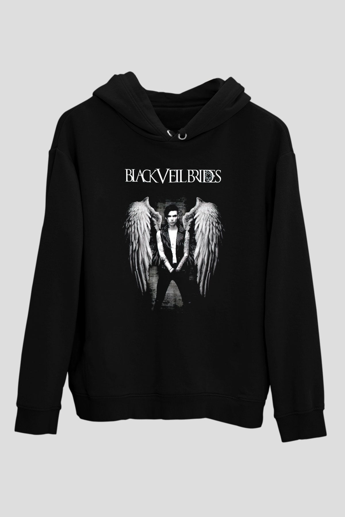 Andy Black Siyah Unisex Kapüşonlu Sweatshirt
