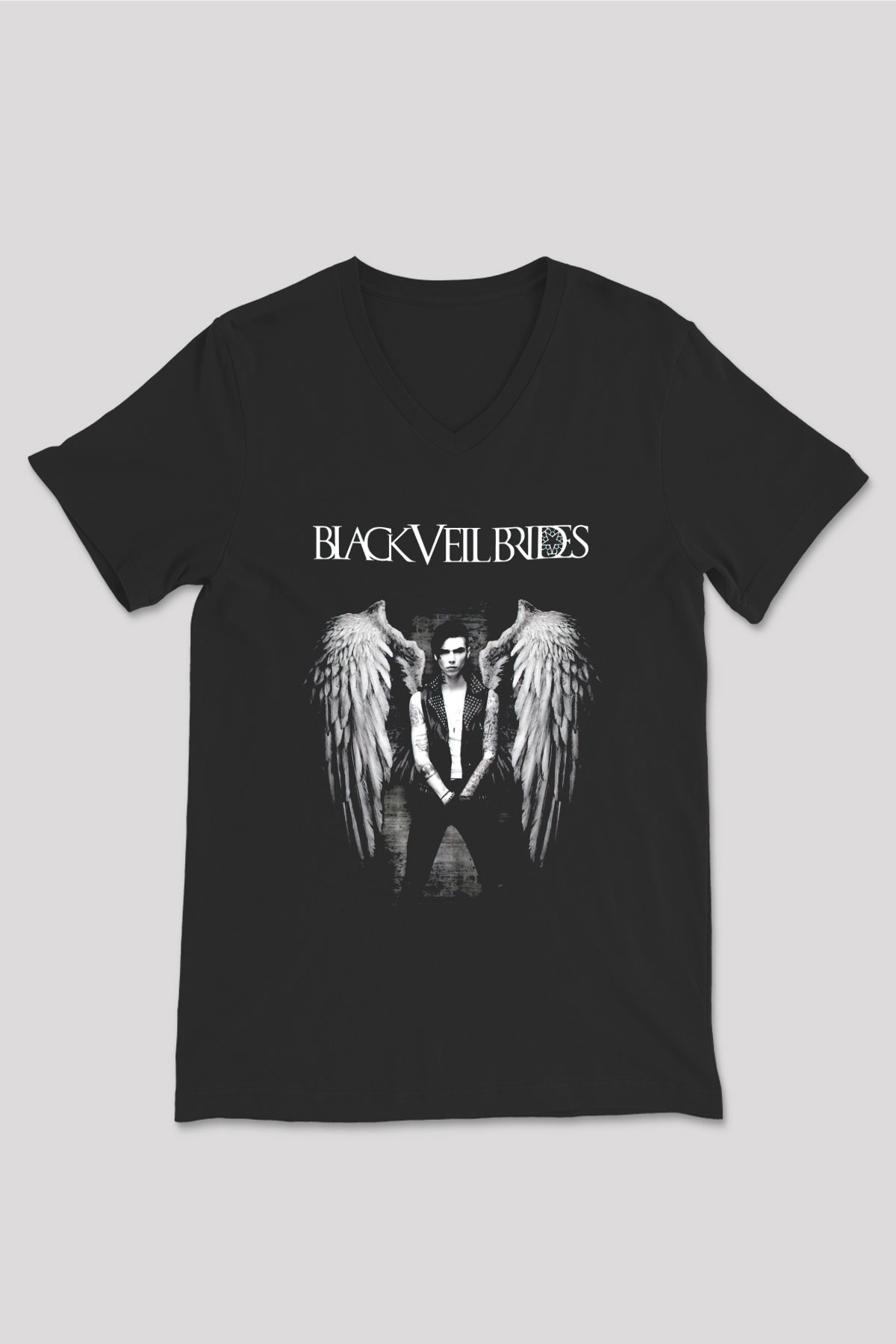 Andy Black Siyah Unisex V Yaka Tişört