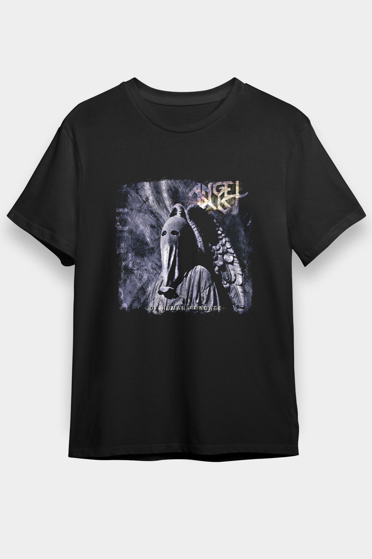 Angel Dust Baskılı Unisex Siyah Tişört