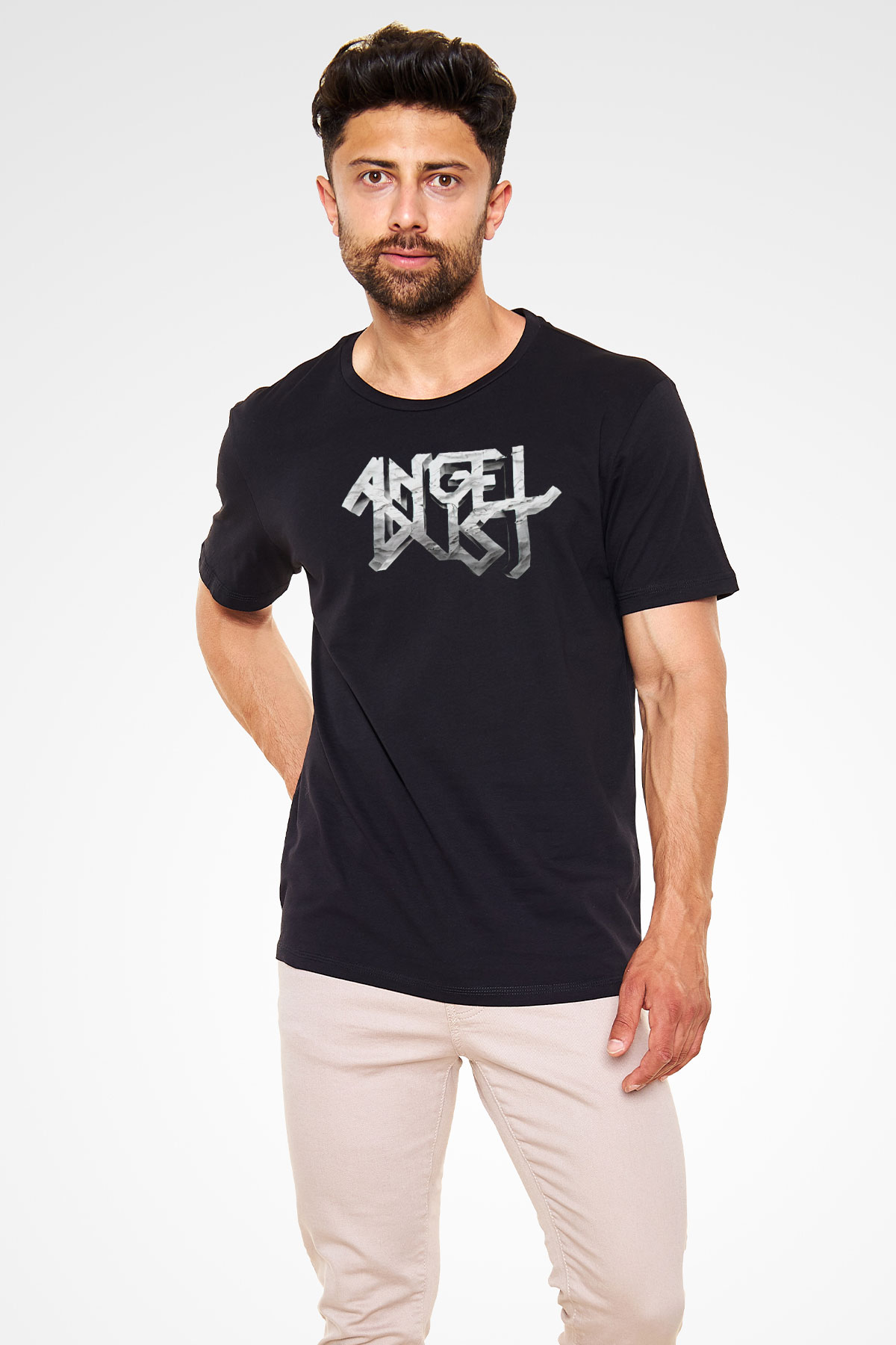 Angel Dust Siyah Unisex Tişört T-Shirt - TişörtFabrikası