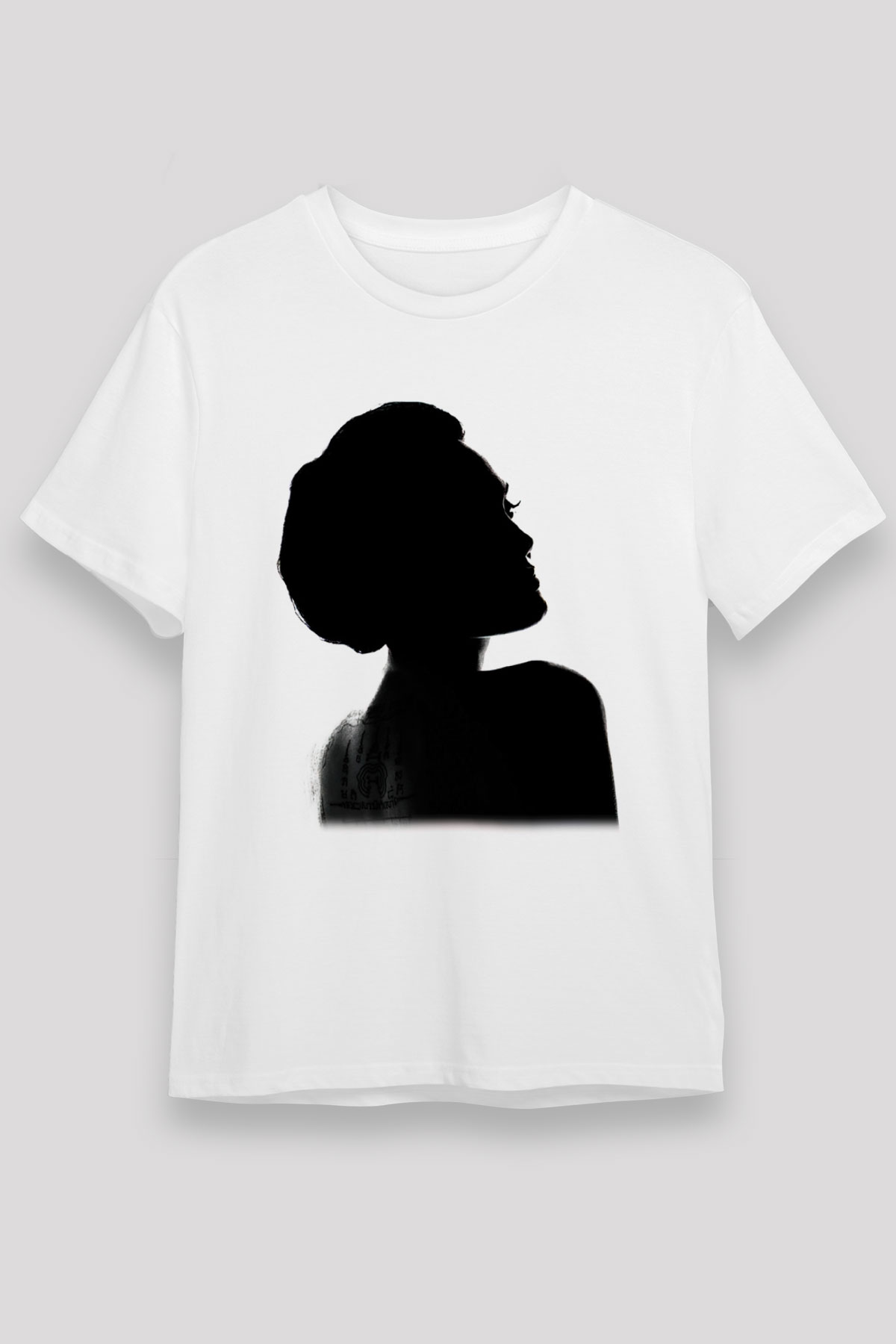 Angelina Jolie Beyaz Unisex Tişört T-Shirt - TişörtFabrikası