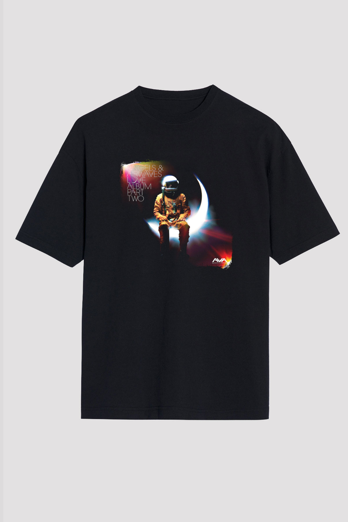 Angels and Airwaves Baskılı Unisex Siyah Oversize Tişört