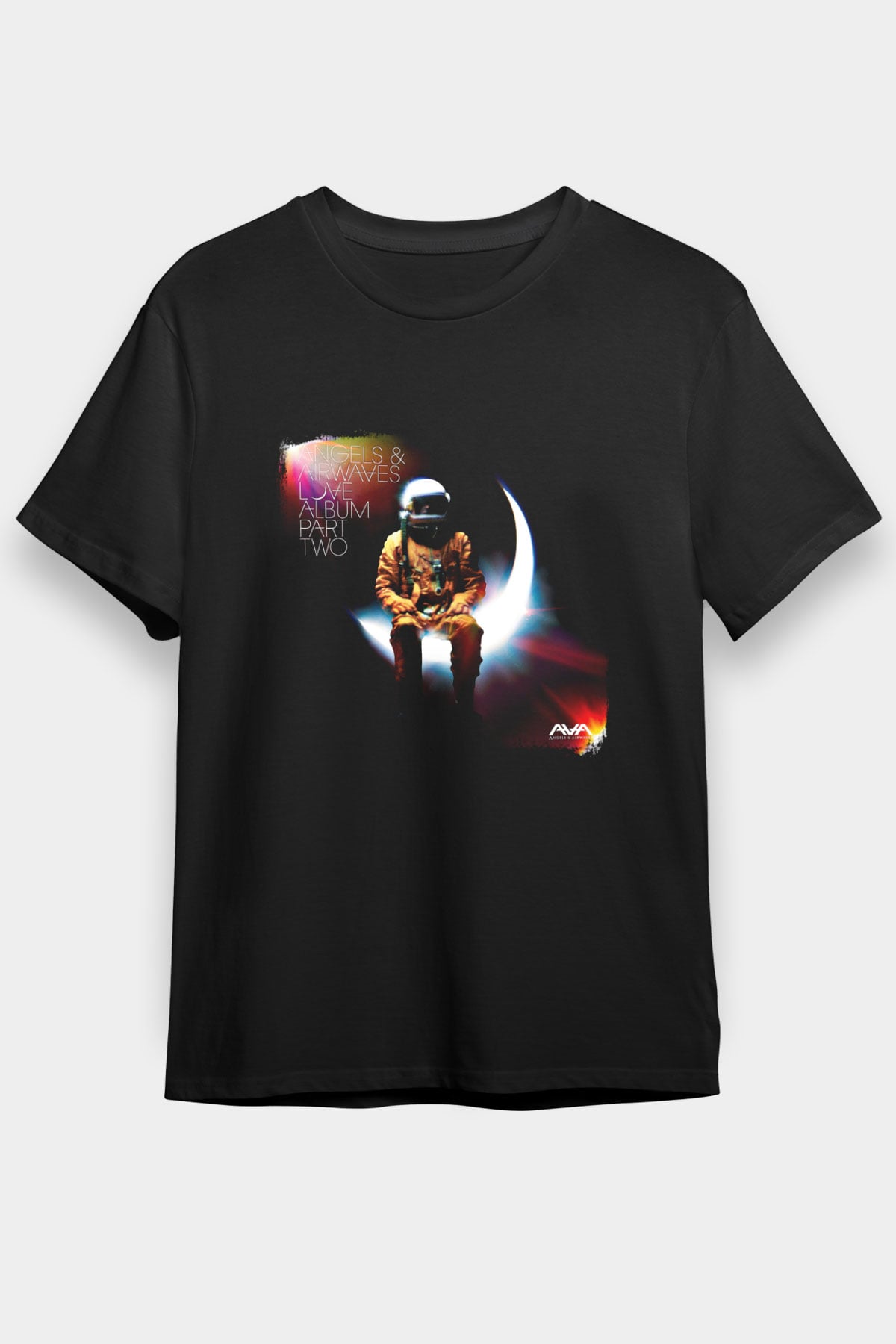 Angels and Airwaves Baskılı Unisex Siyah Tişört