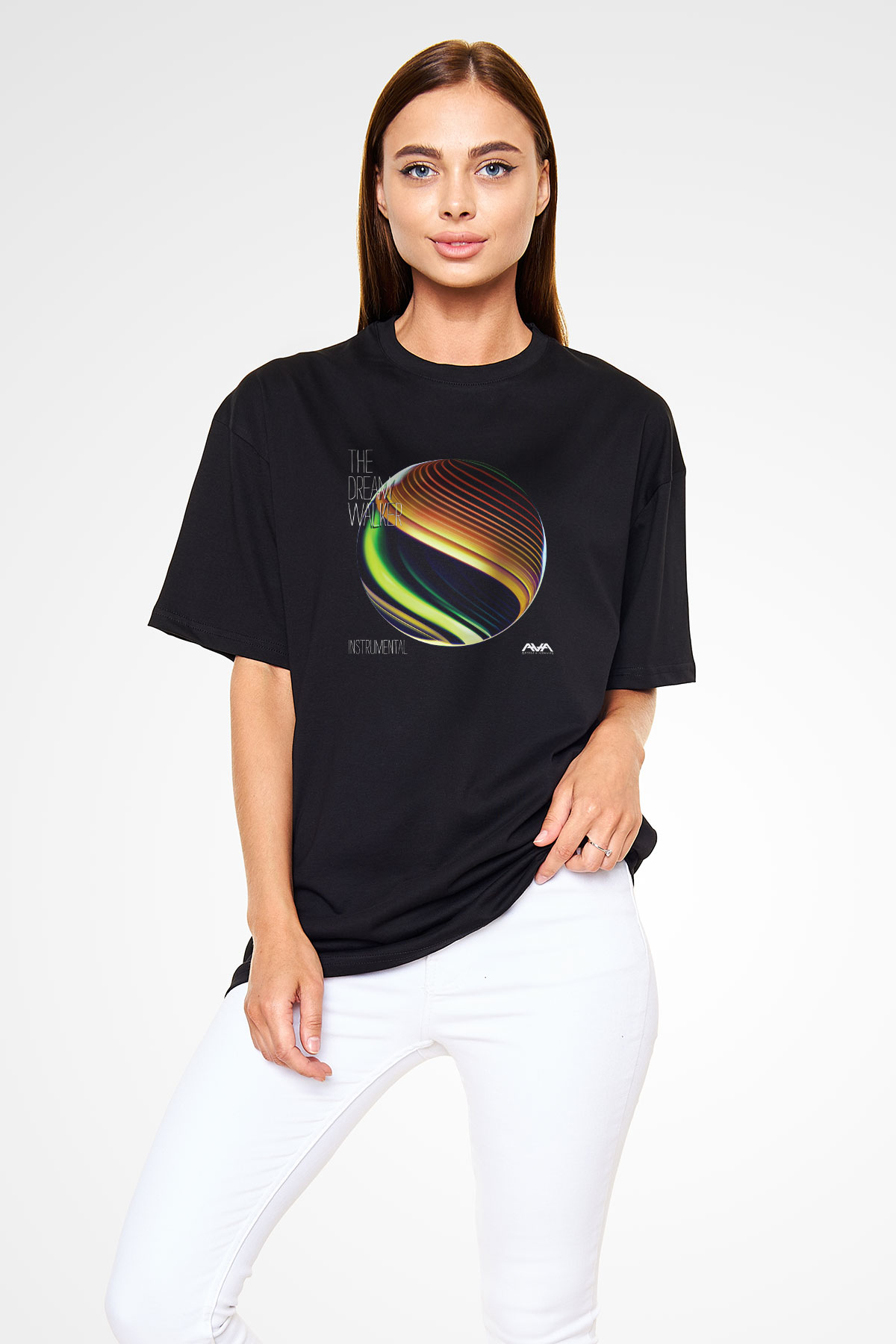 Angels and Airwaves Baskılı Unisex Siyah Oversize Tişört