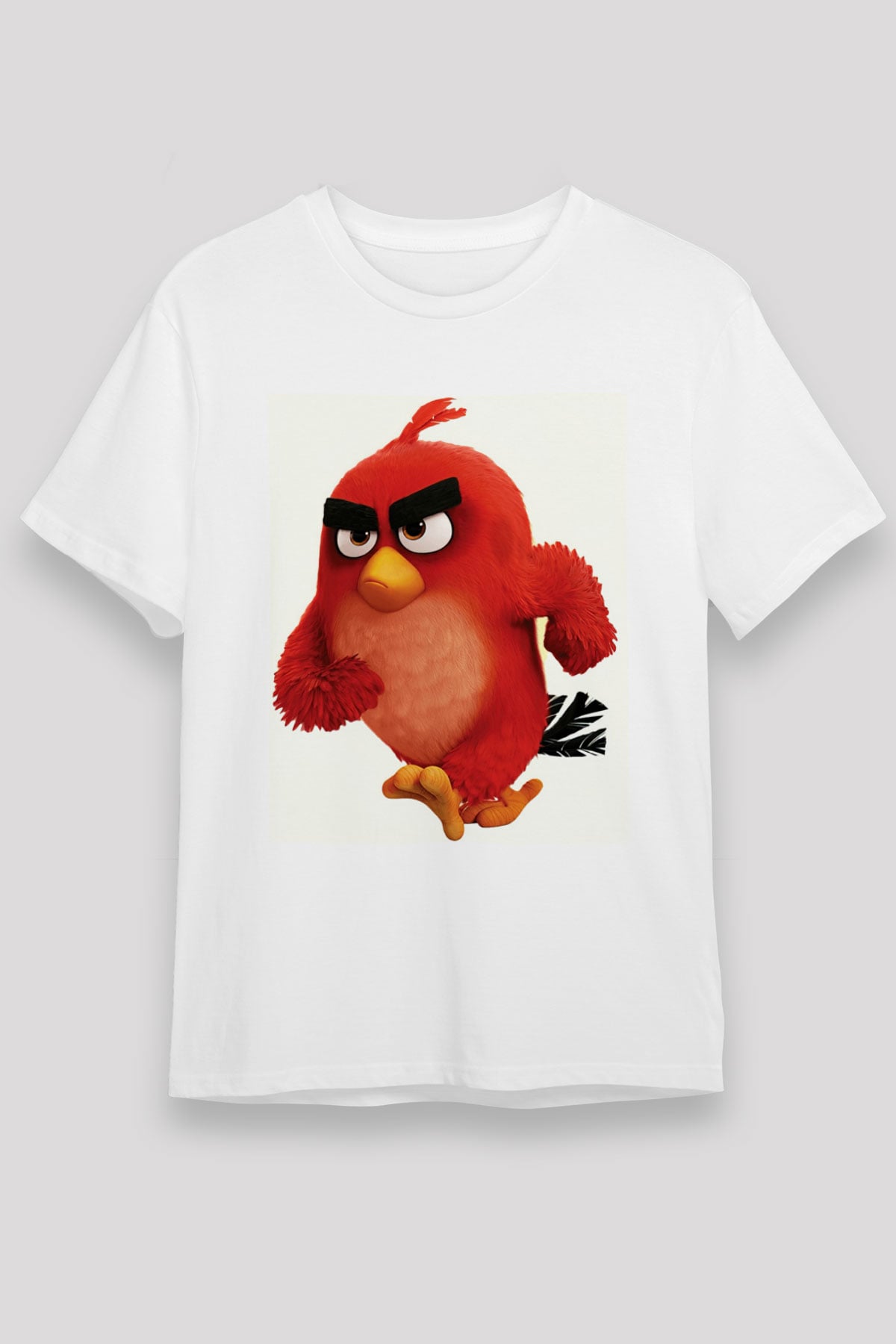 Angry Birds Beyaz Unisex Tişört T-Shirt