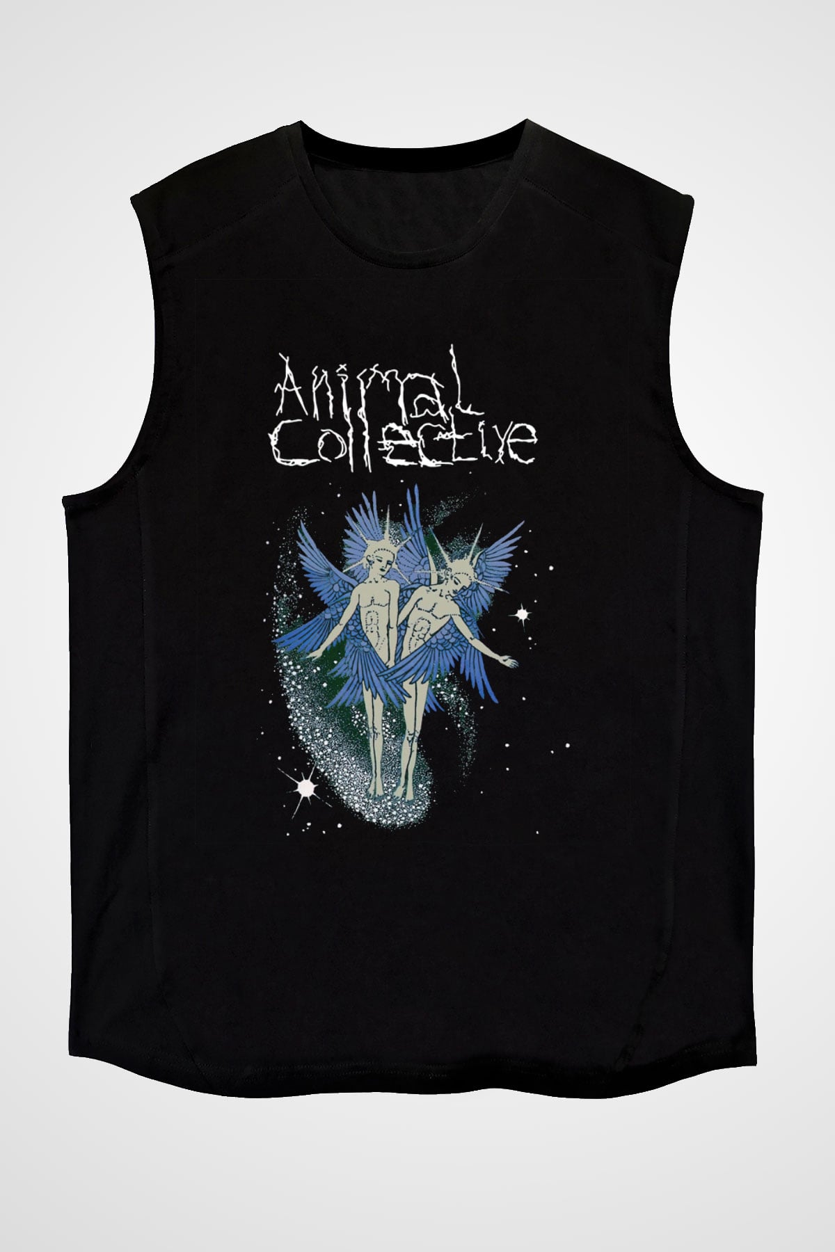 Animal Collective Siyah Unisex Kolsuz Tişört