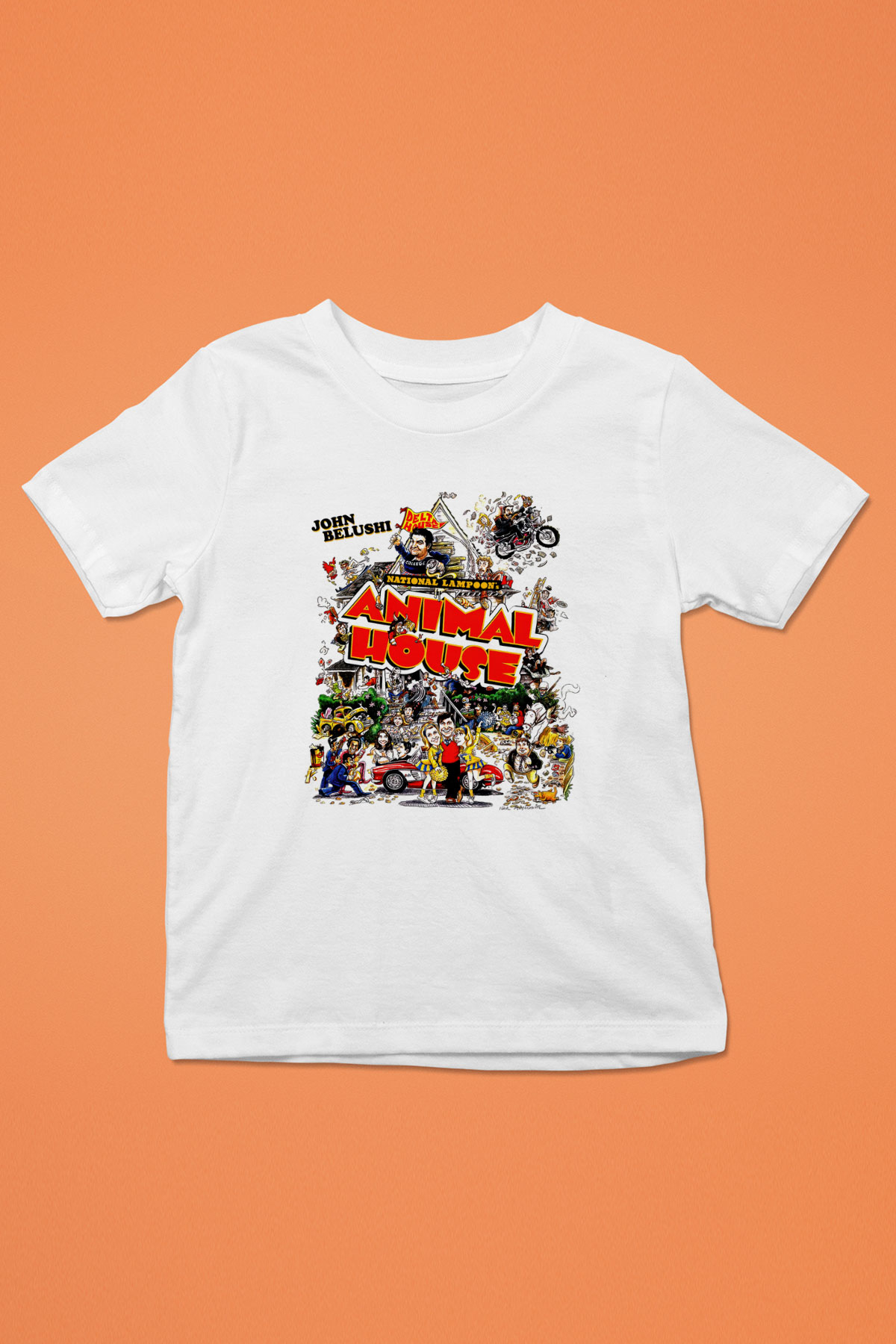 Animal House Beyaz Unisex  Çocuk Tişört