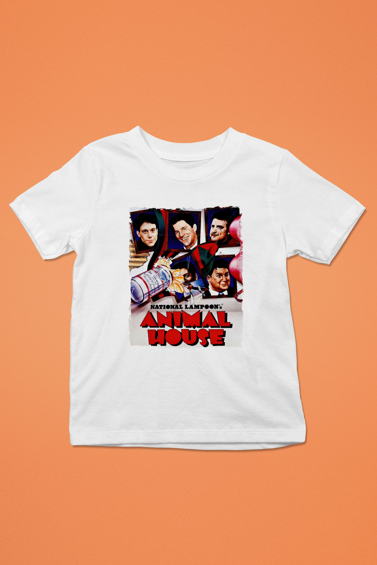 Animal House Beyaz Unisex  Çocuk Tişört