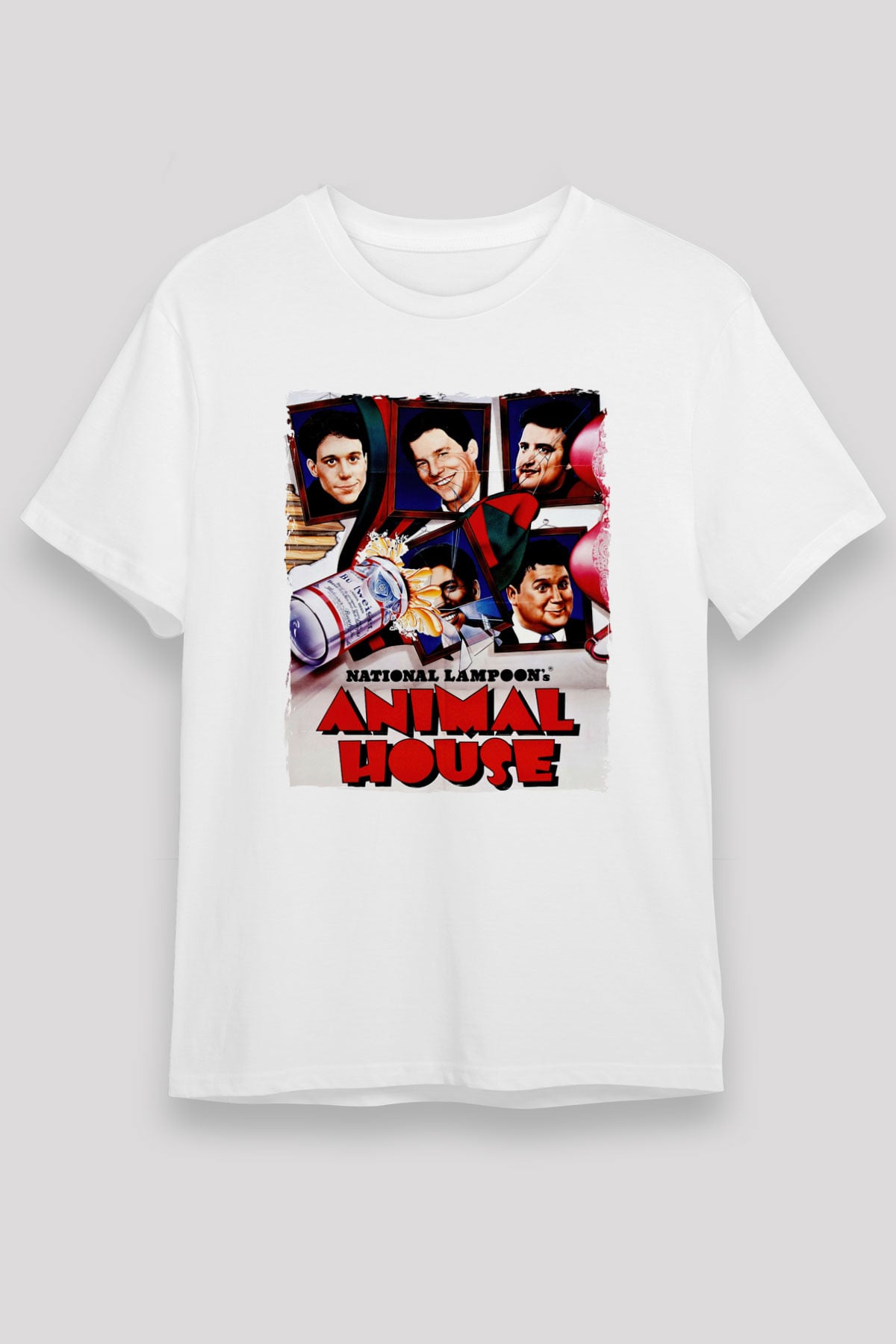 Animal House Beyaz Unisex Tişört