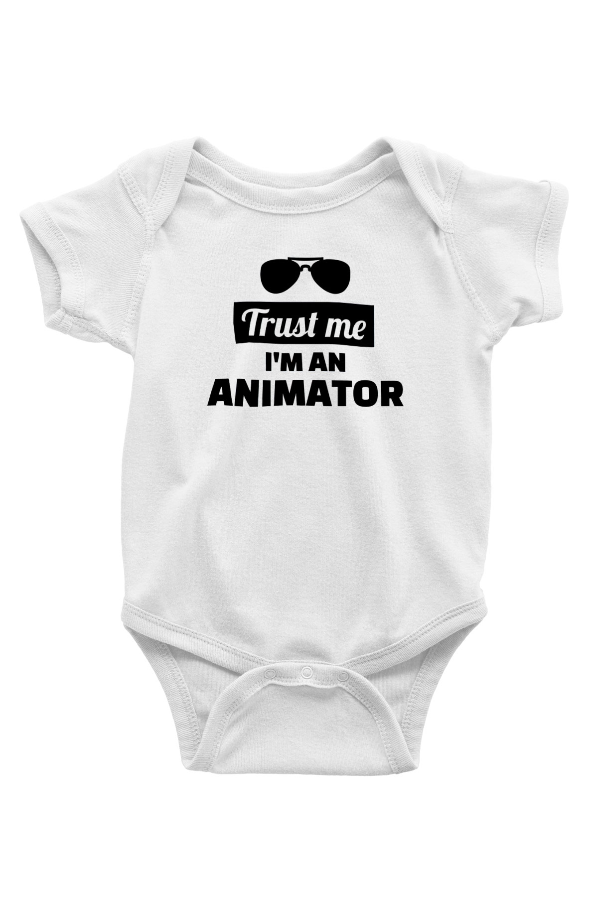 Animatör Beyaz Bebek Body - Zıbın