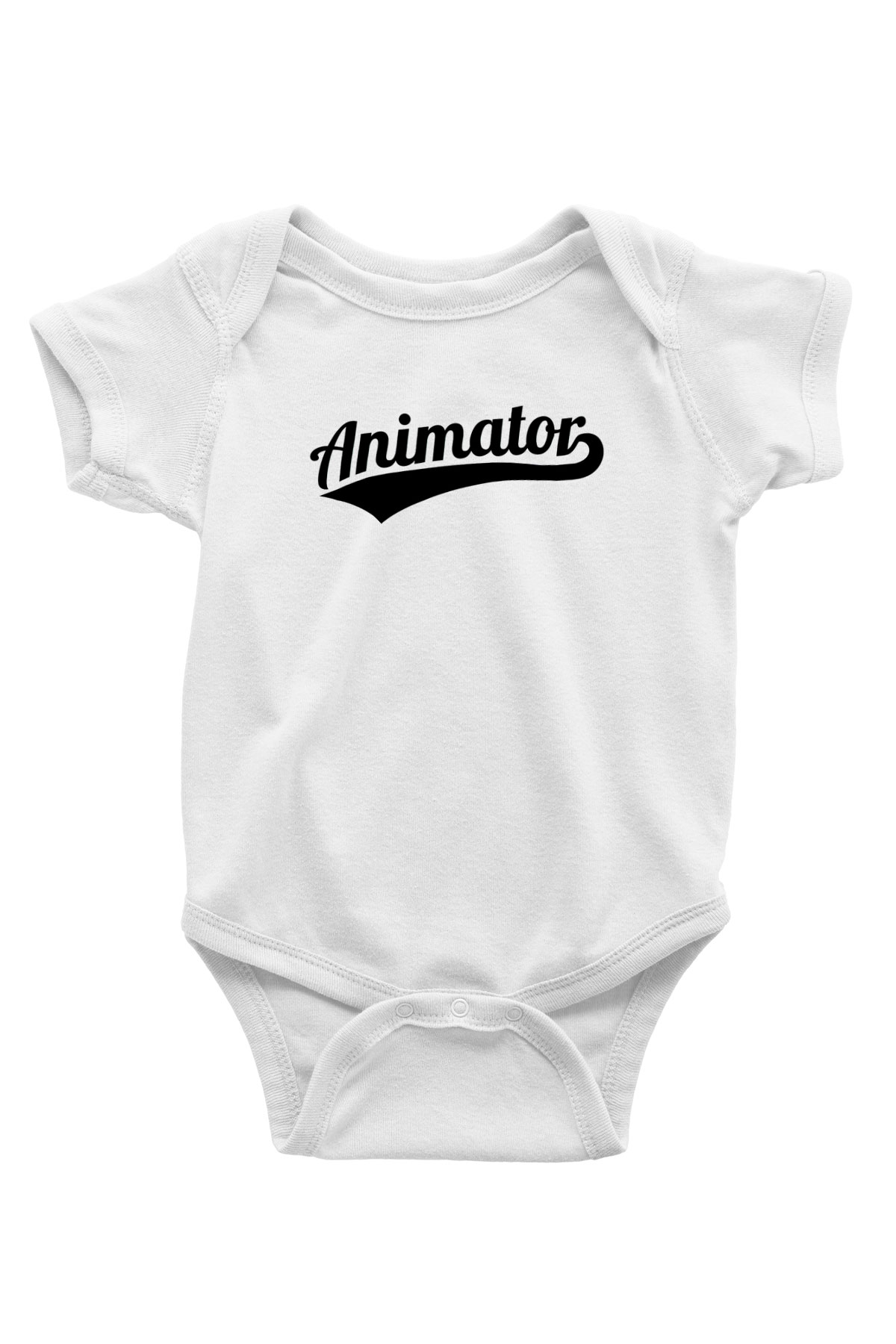 Animatör Beyaz Bebek Body - Zıbın