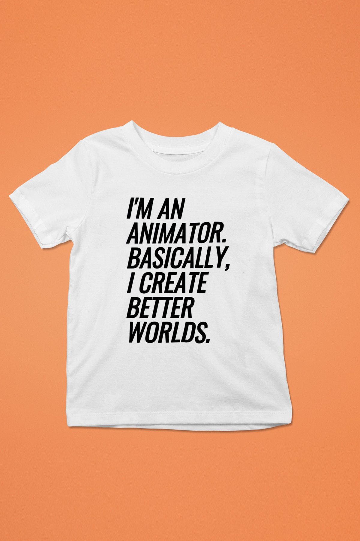Animatör Beyaz Unisex Çocuk Tişört
