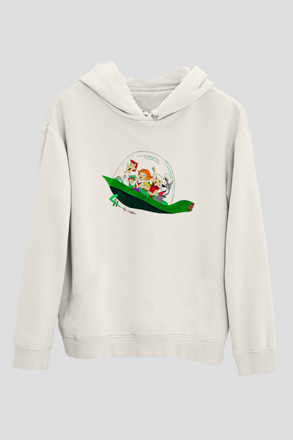 Animatör Beyaz Unisex Hoodie