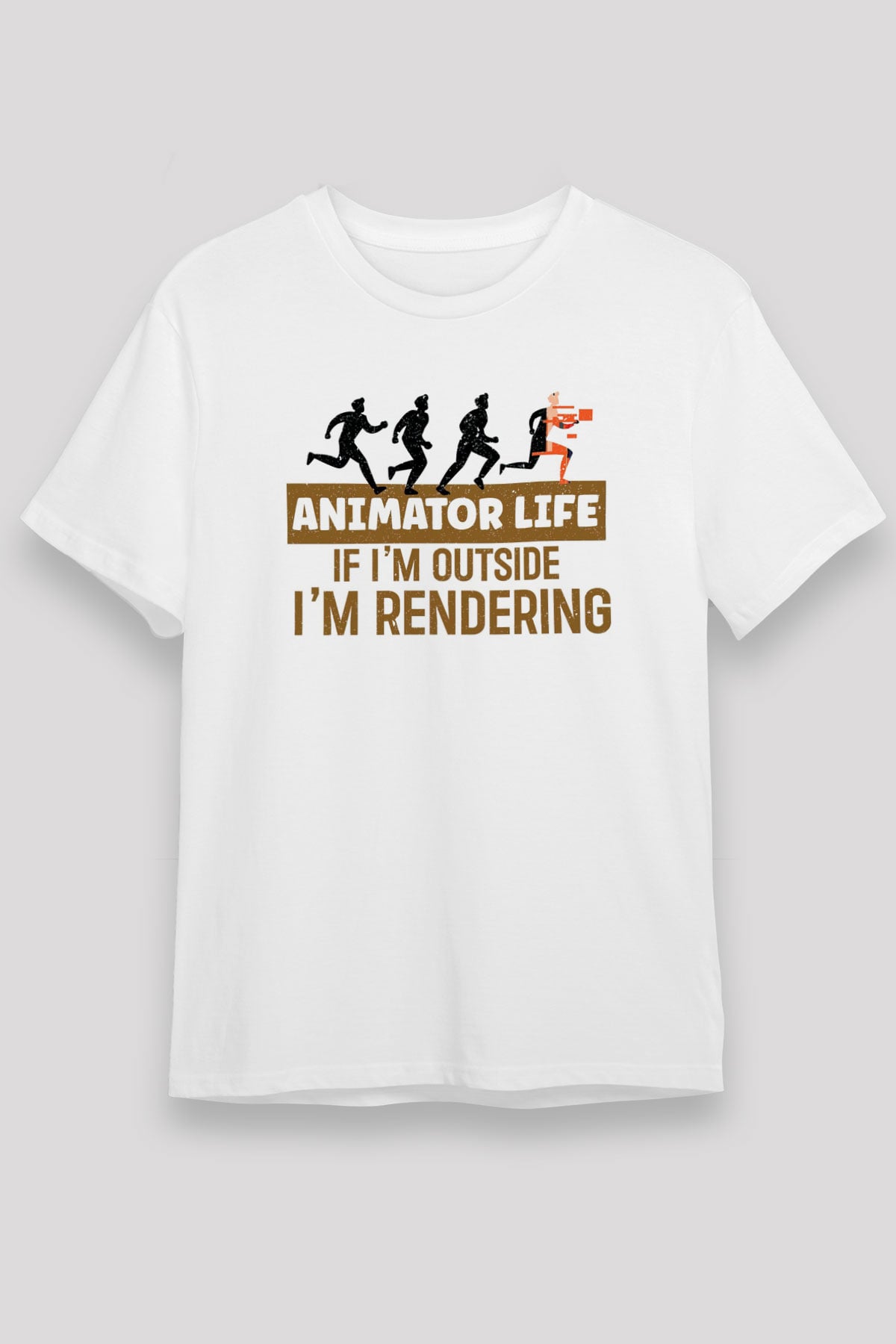 Animatör Beyaz Unisex Tişört T-Shirt - TişörtFabrikası