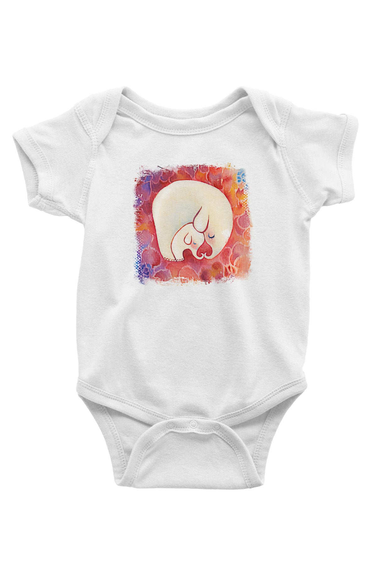 Anneler Günü Baskılı Beyaz Unisex Bebek Body - Zıbın