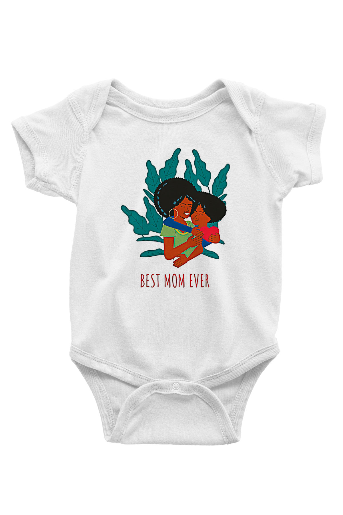 Anneler Günü Baskılı Beyaz Unisex Bebek Body - Zıbın