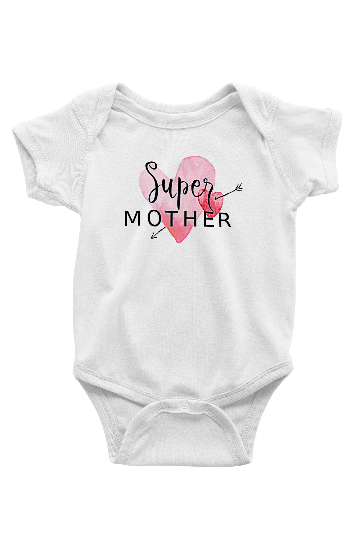 Anneler Günü Baskılı Beyaz Unisex Bebek Body - Zıbın