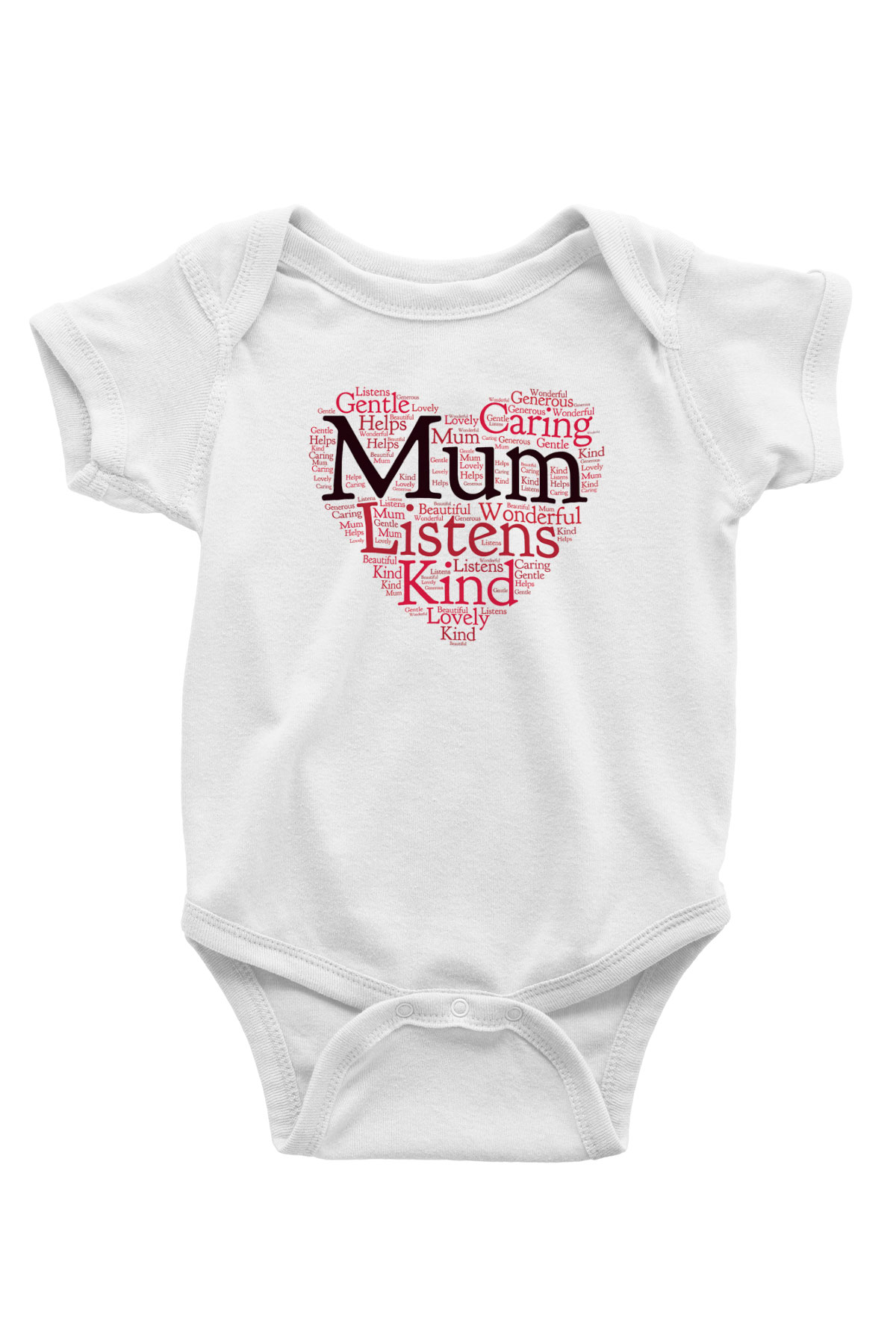 Anneler Günü Baskılı Beyaz Unisex Bebek Body - Zıbın