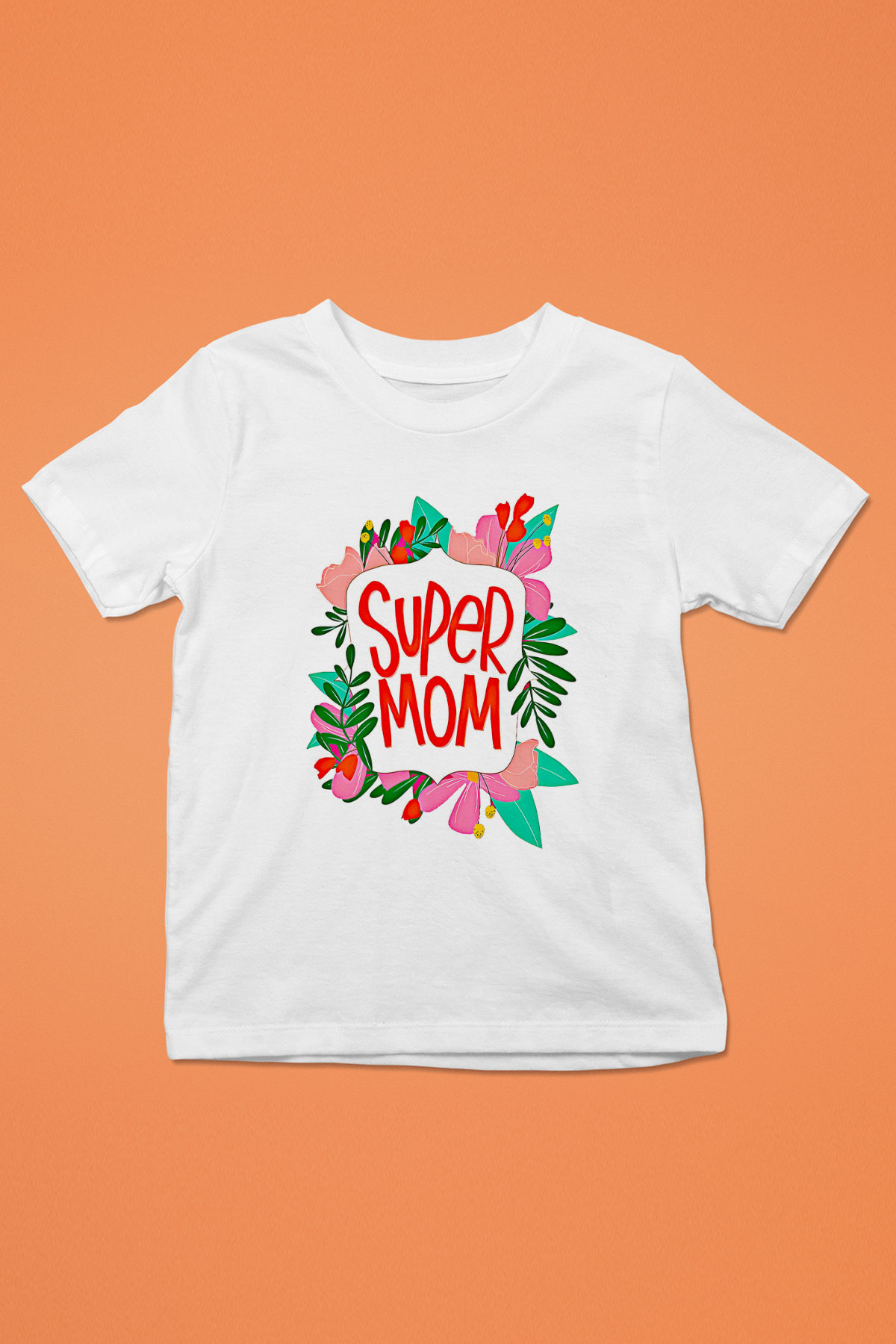 Anneler Günü Baskılı Beyaz Unisex Beyaz Çocuk Tişört - Tshirt