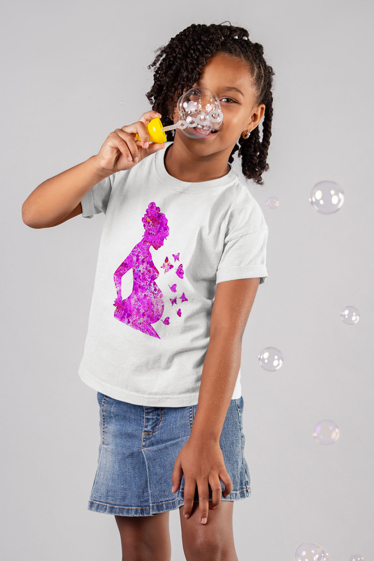 Anneler Günü Baskılı Beyaz Unisex Beyaz Çocuk Tişört - Tshirt