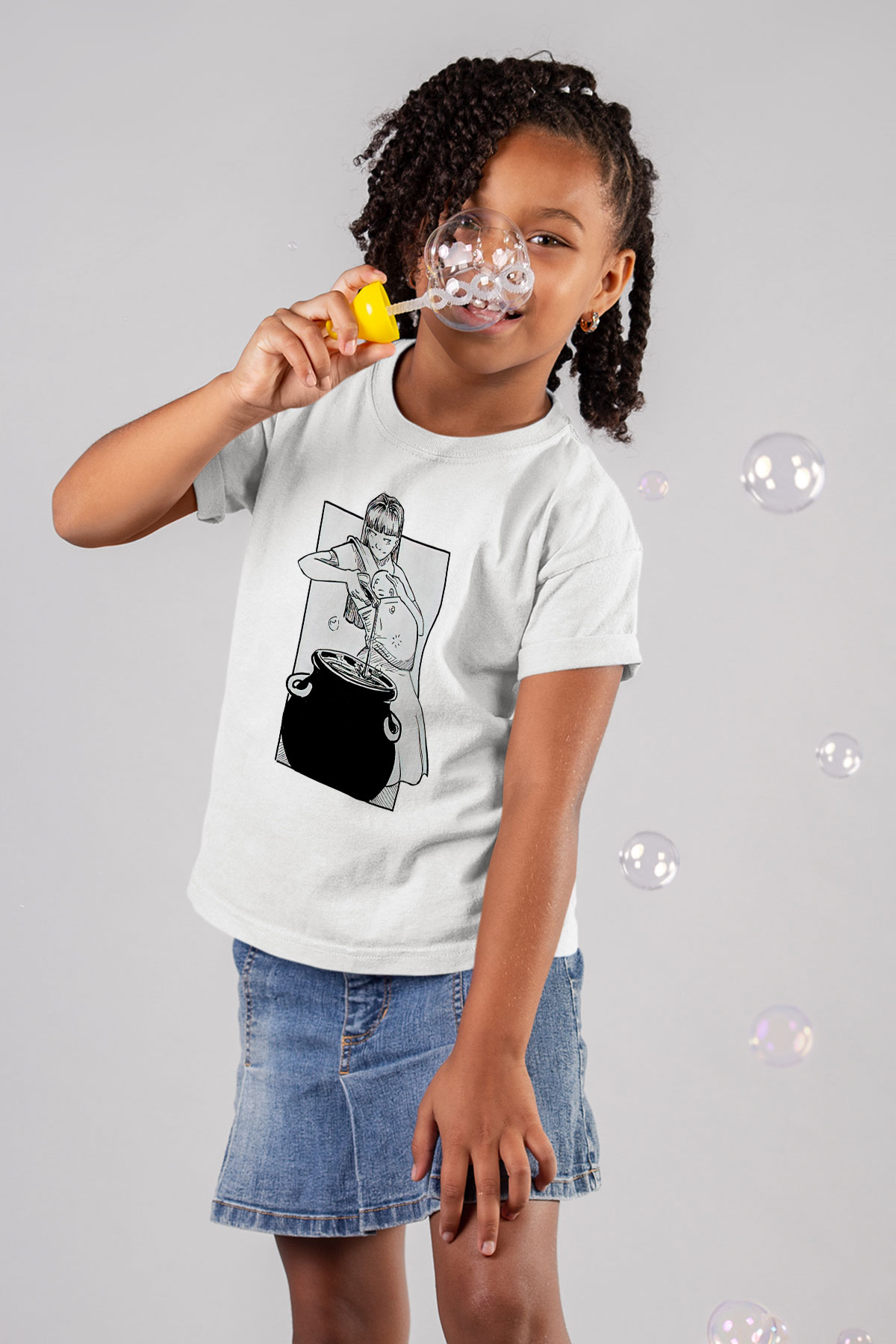 Anneler Günü Baskılı Beyaz Unisex Beyaz Çocuk Tişört - Tshirt
