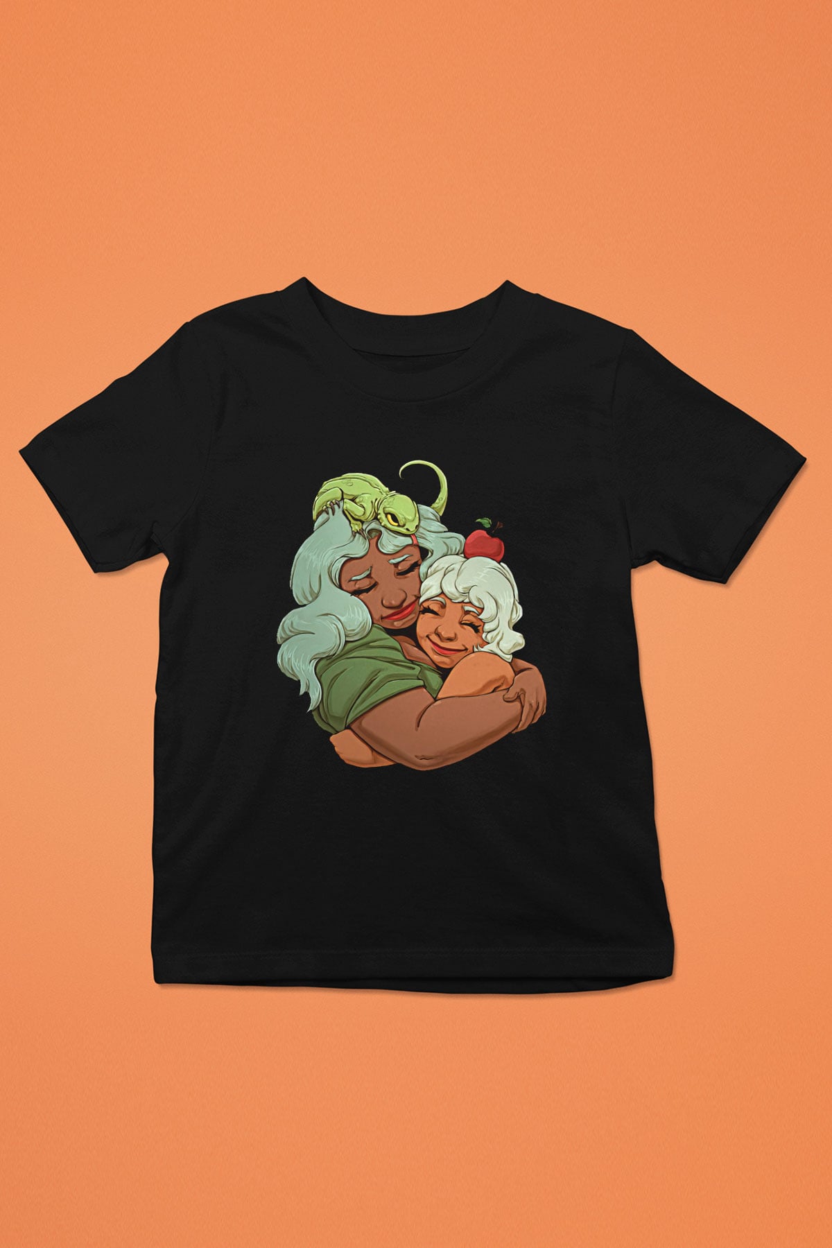 Anneler Günü Baskılı Unisex Siyah Çocuk Tişört - Tshirt
