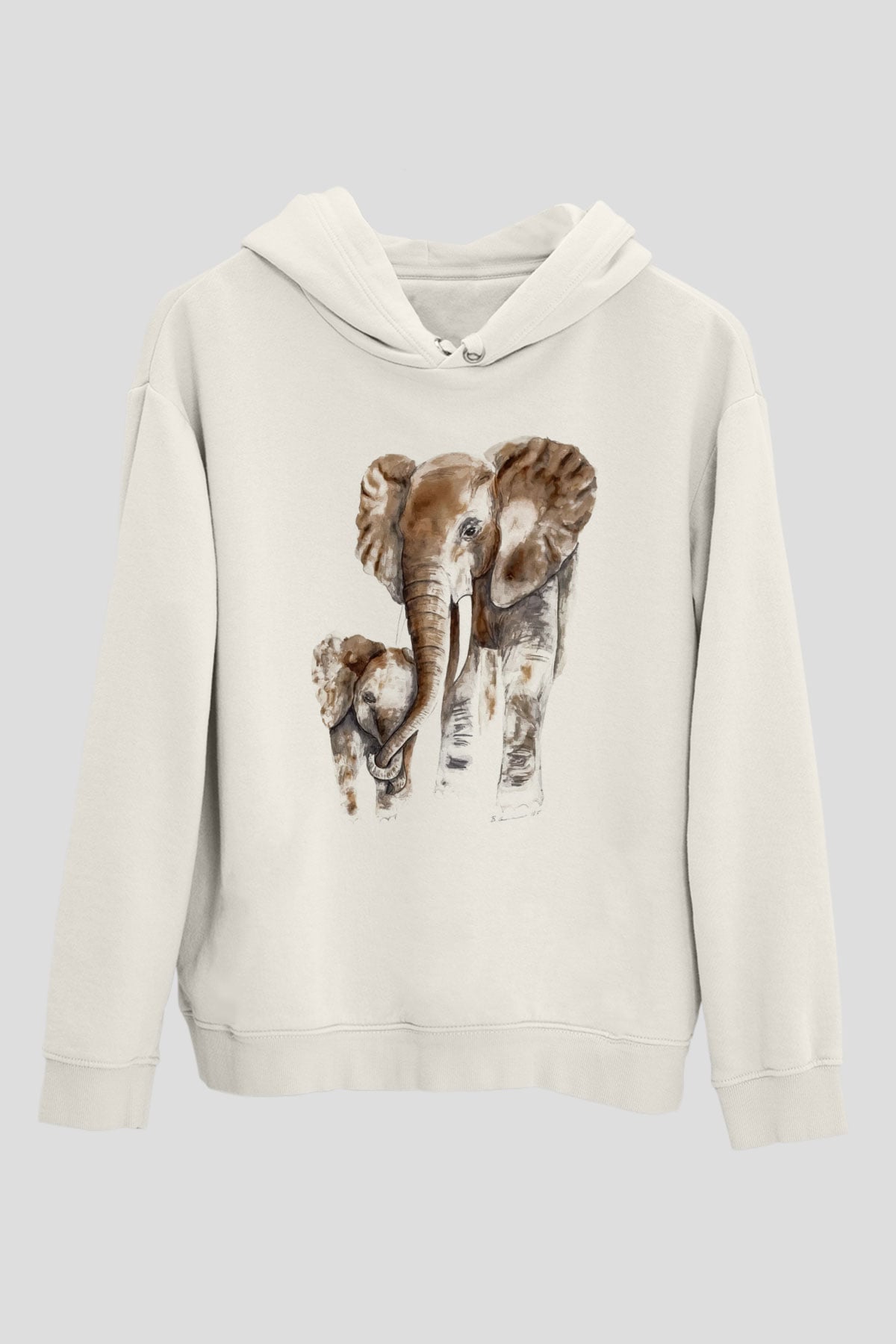Anneler Günü Beyaz Unisex Hoodie