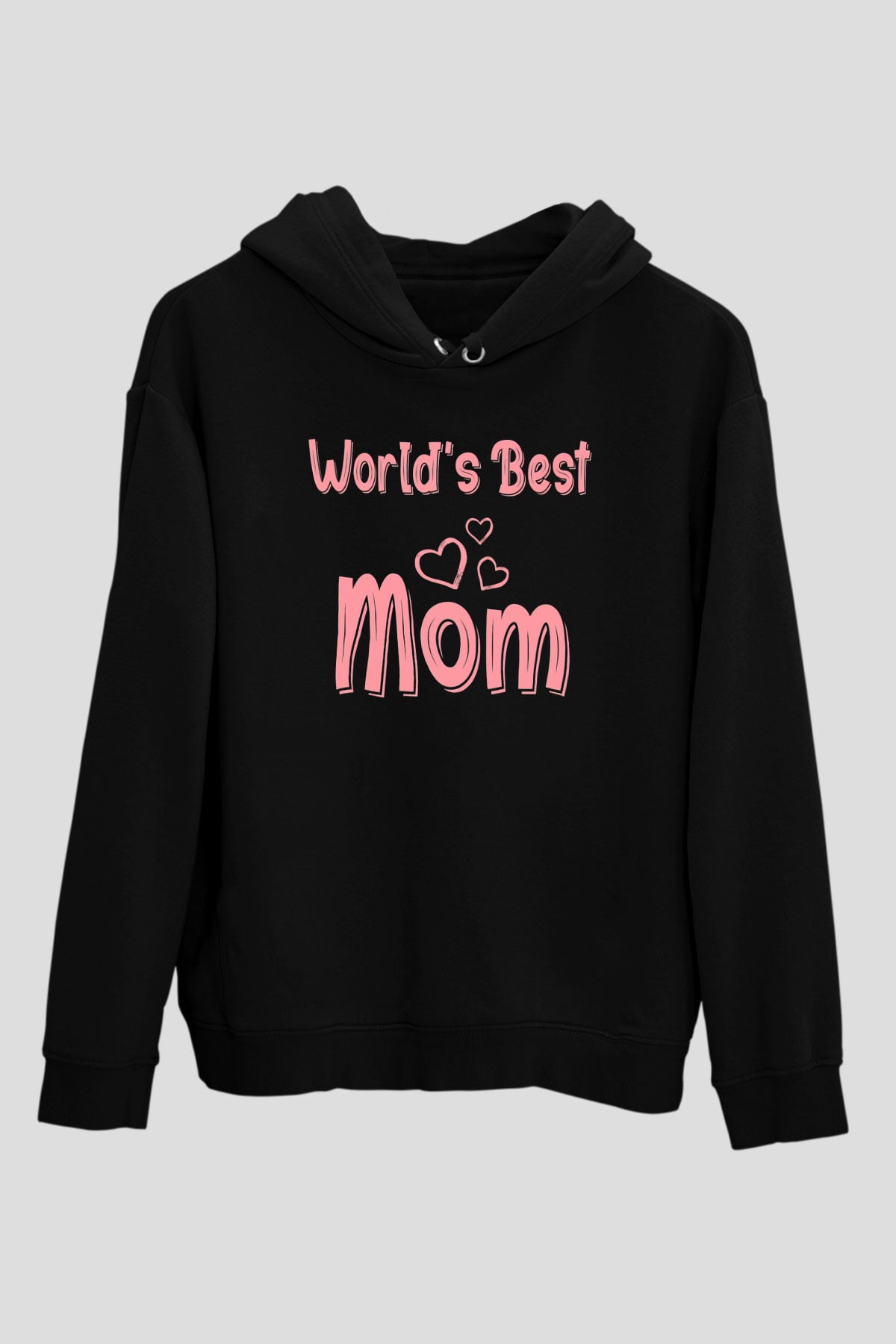Anneler Günü Siyah Unisex Hoodie