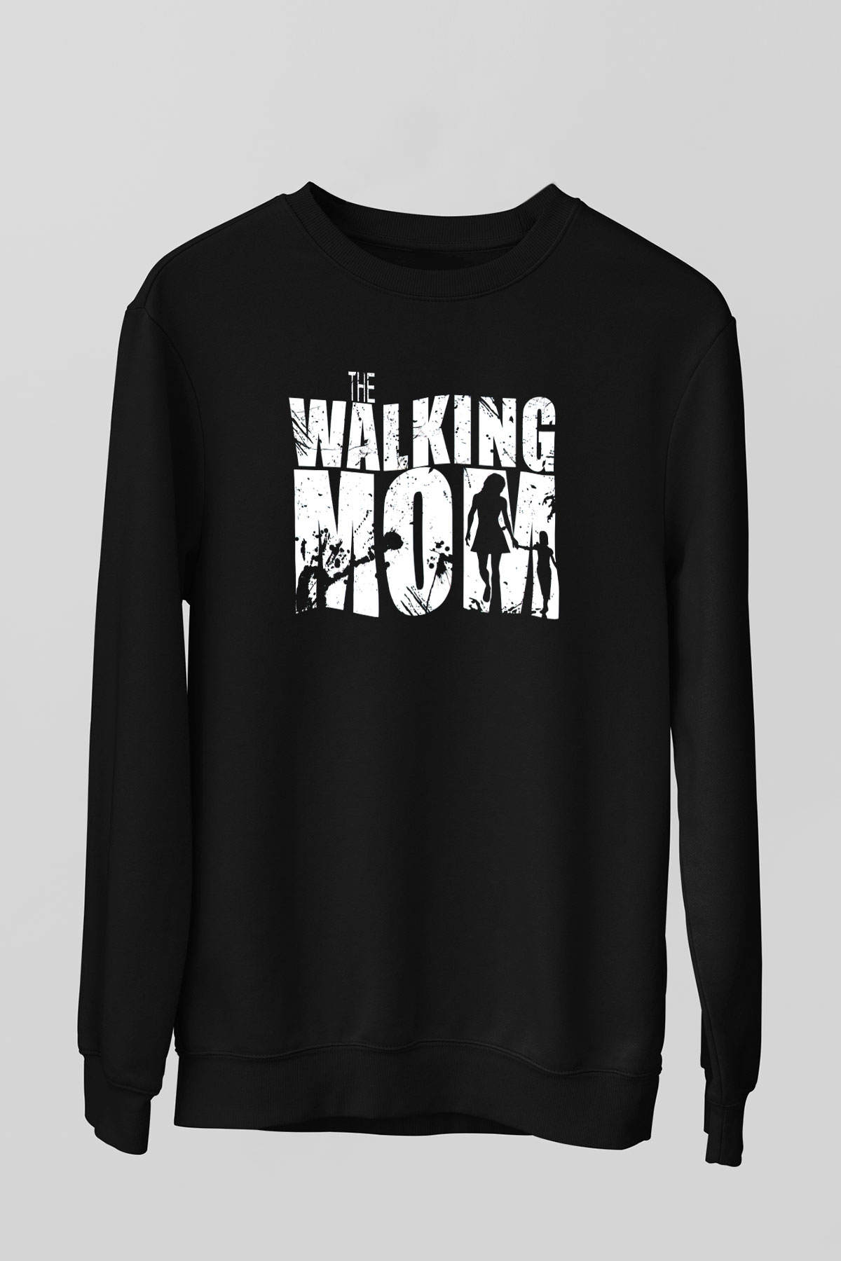 Anneler Günü Siyah Unisex Sweatshirt