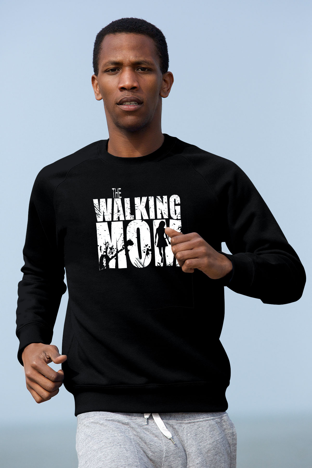 Anneler Günü Siyah Unisex Sweatshirt