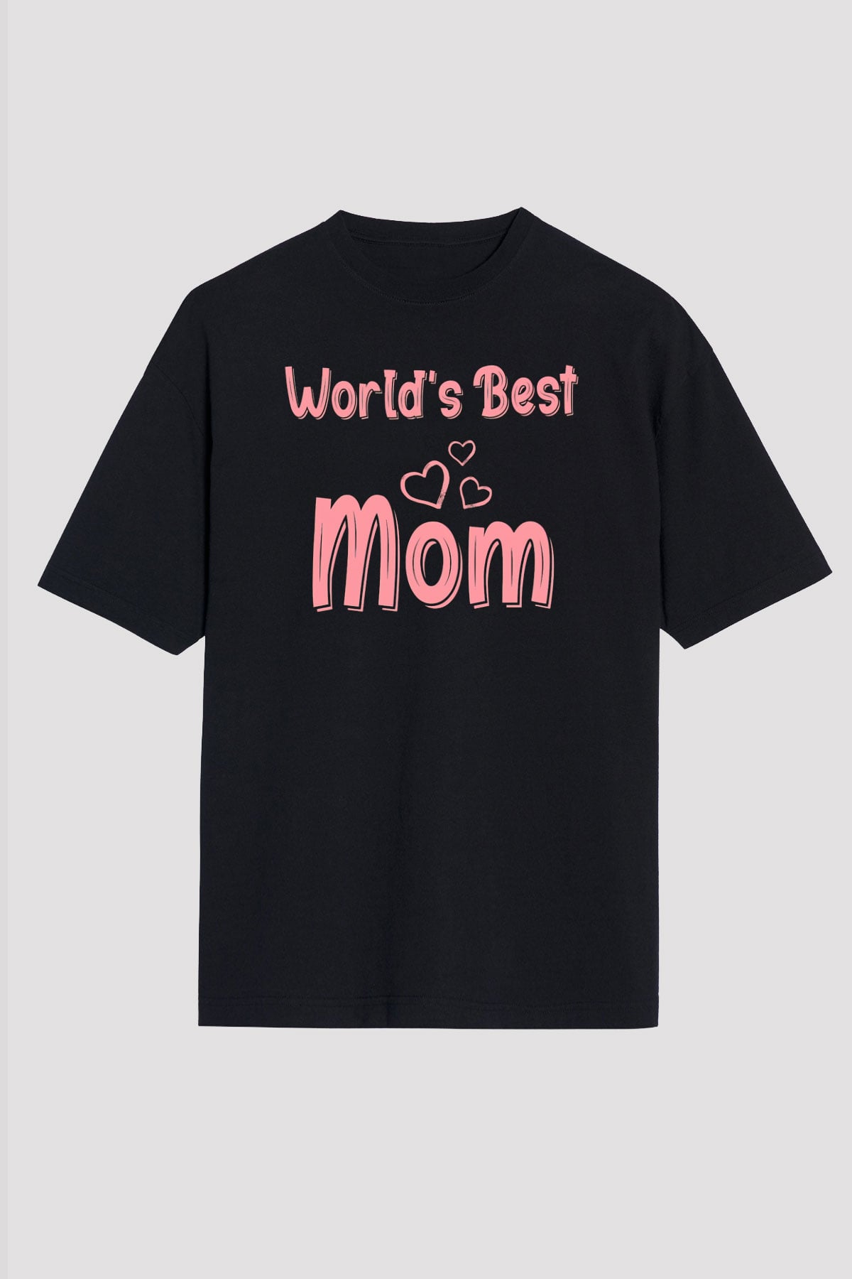 Anneler Günü Siyah Oversize Tişört Oversize T-shirt - TişörtFabrikası