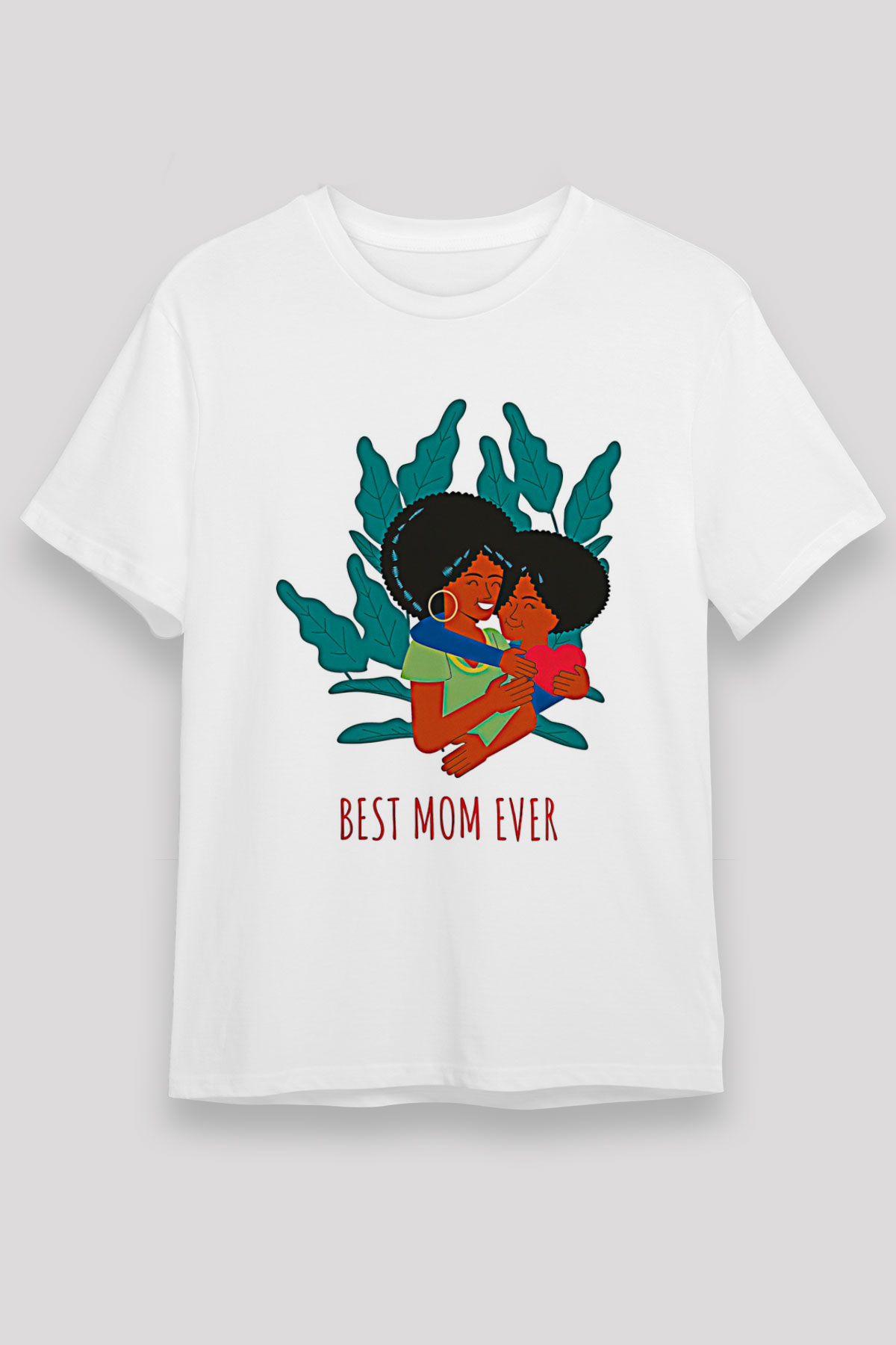 Anneler Günü Unisex Baskılı Beyaz Tişört - Tshirt