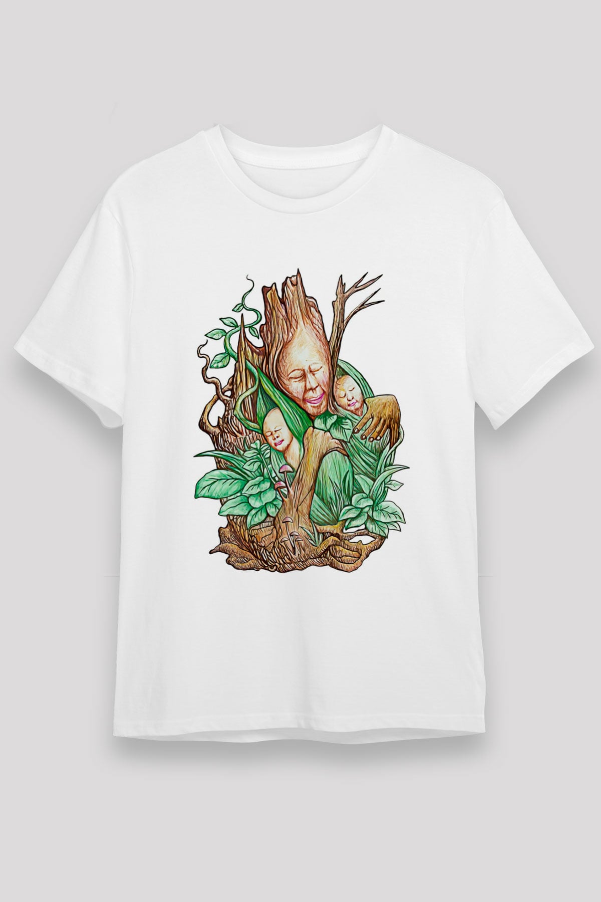Anneler Günü Unisex Baskılı Beyaz Tişört - Tshirt