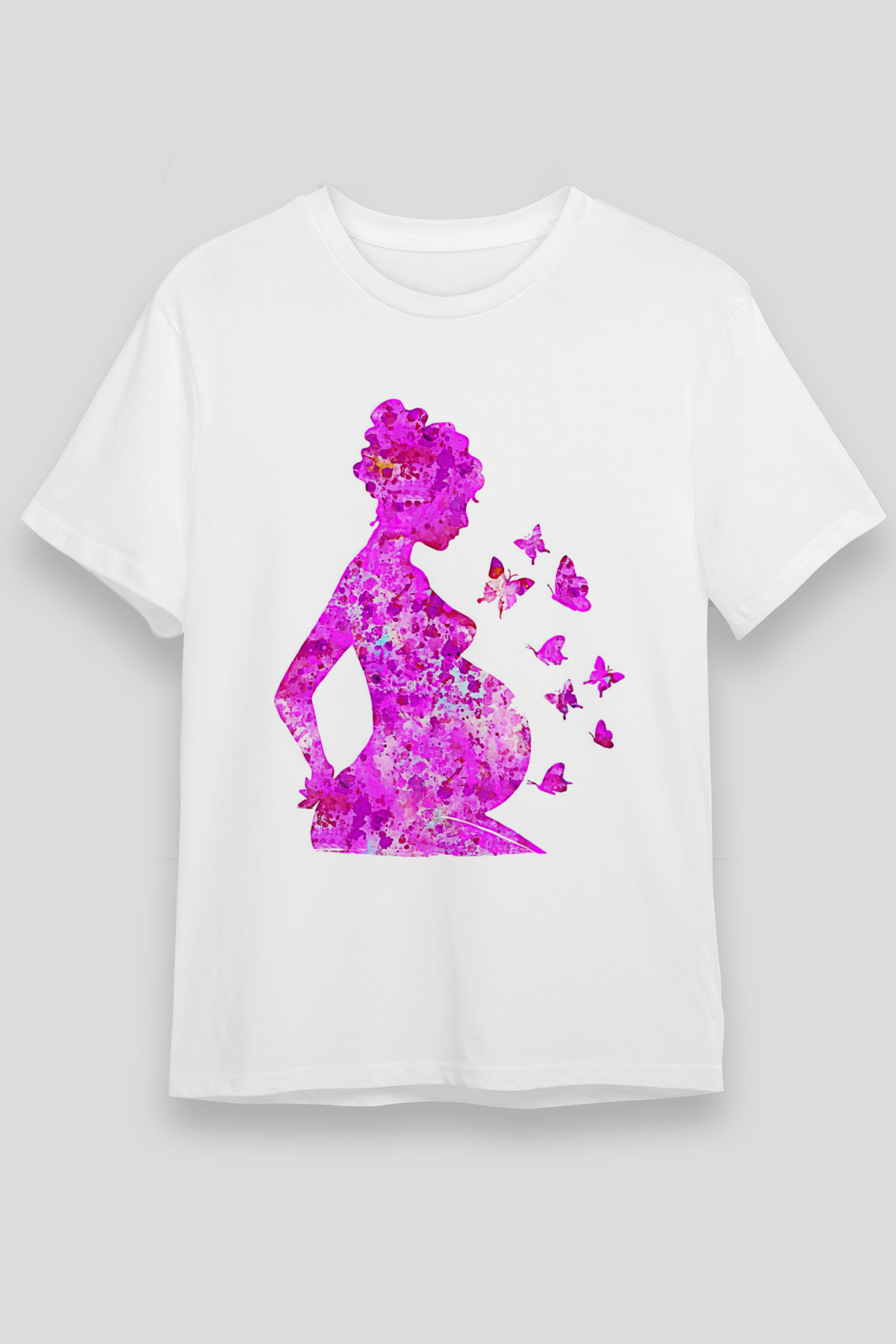 Anneler Günü Unisex Baskılı Beyaz Tişört - Tshirt