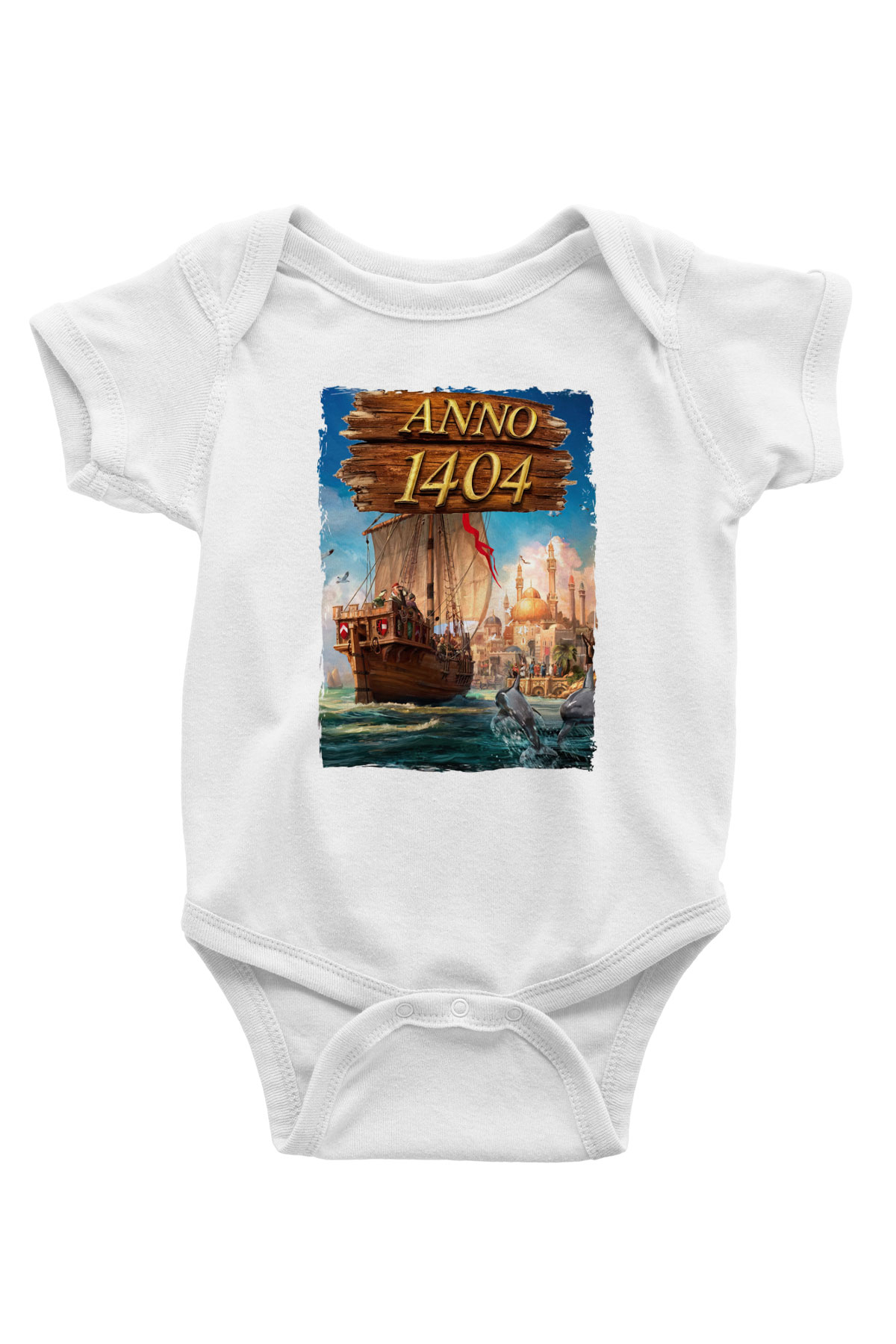 Anno 1404 Beyaz Bebek Body - Zıbın