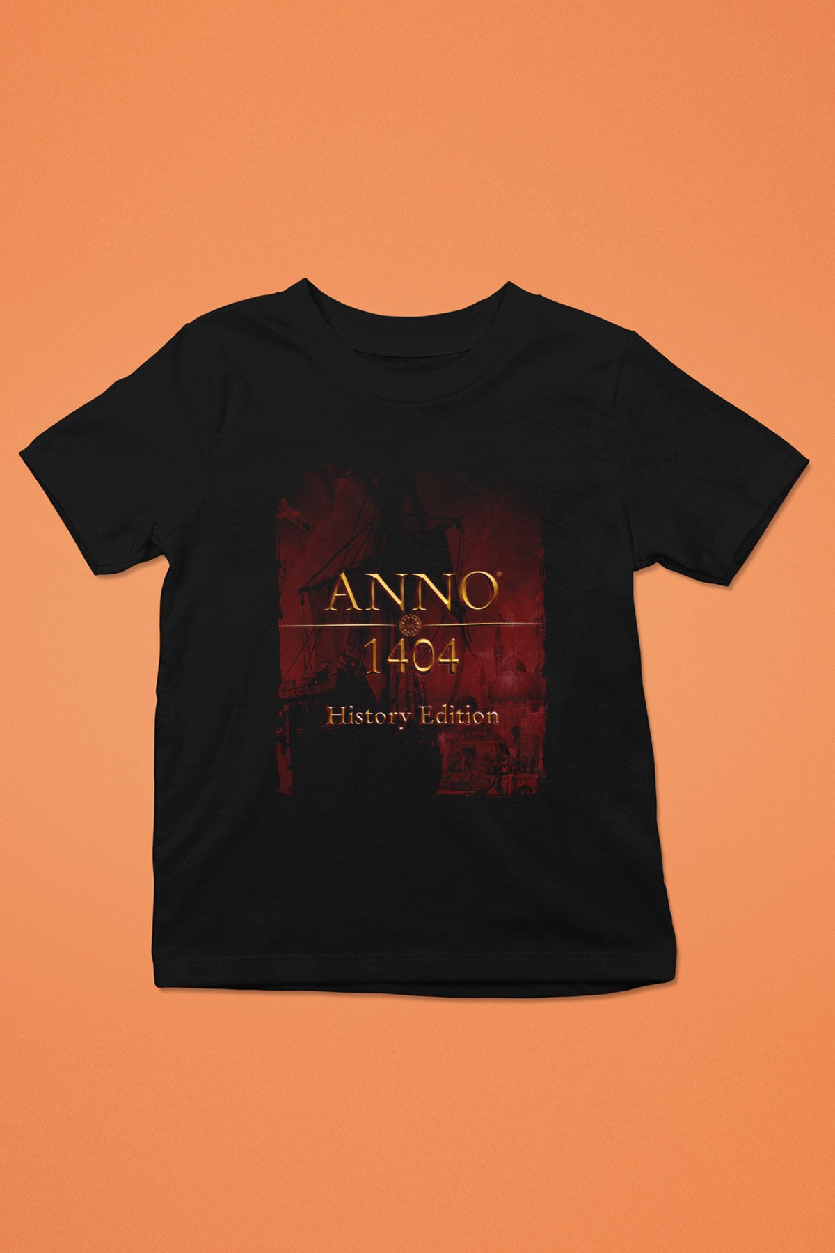 Anno 1404 Siyah Unisex Çocuk Tişört