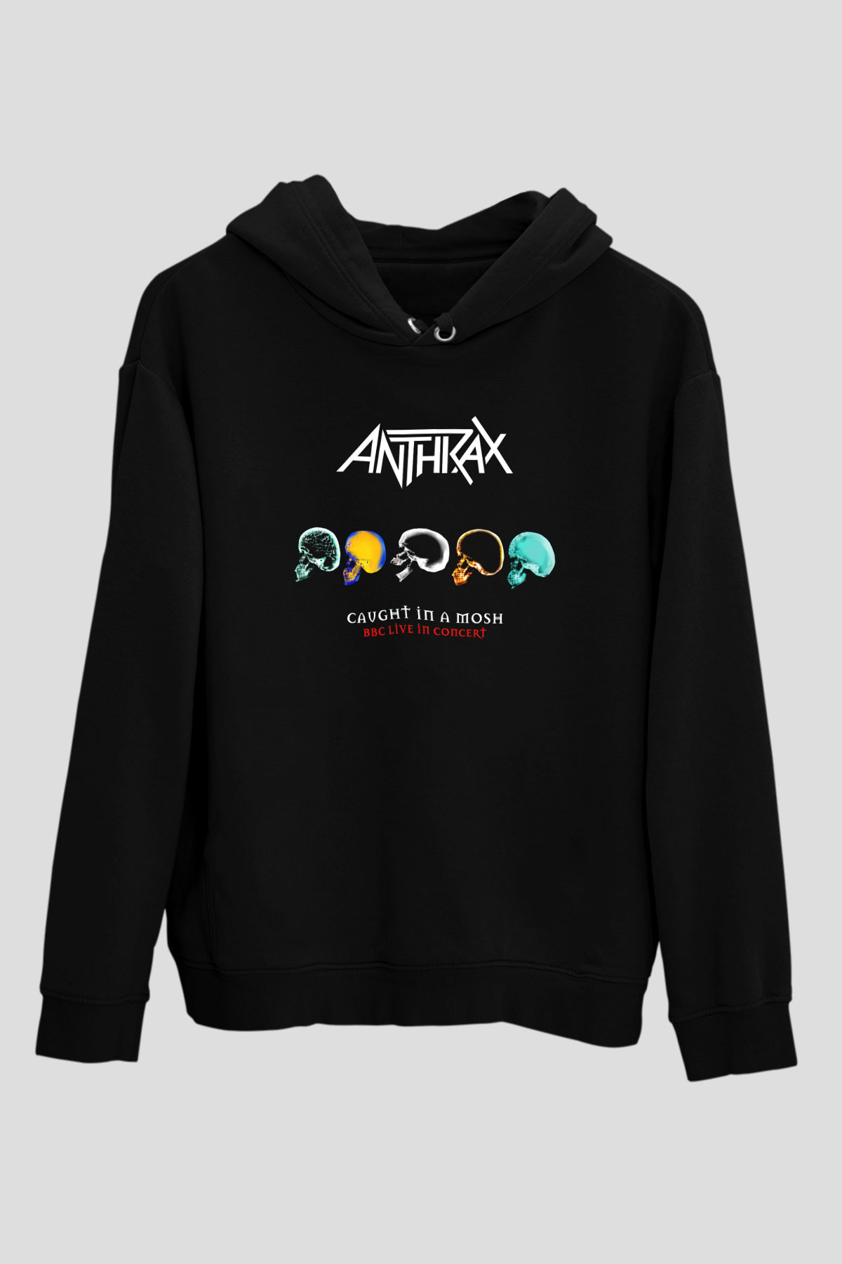 Anthrax Siyah Unisex Hoodie