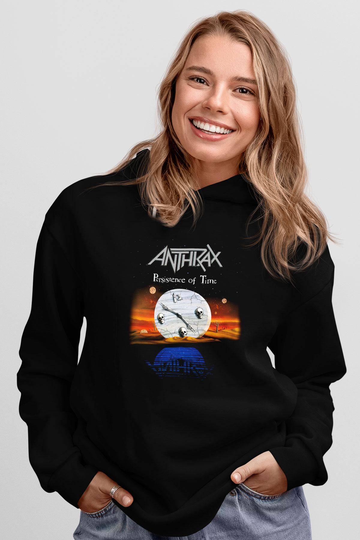 Anthrax Siyah Unisex Hoodie